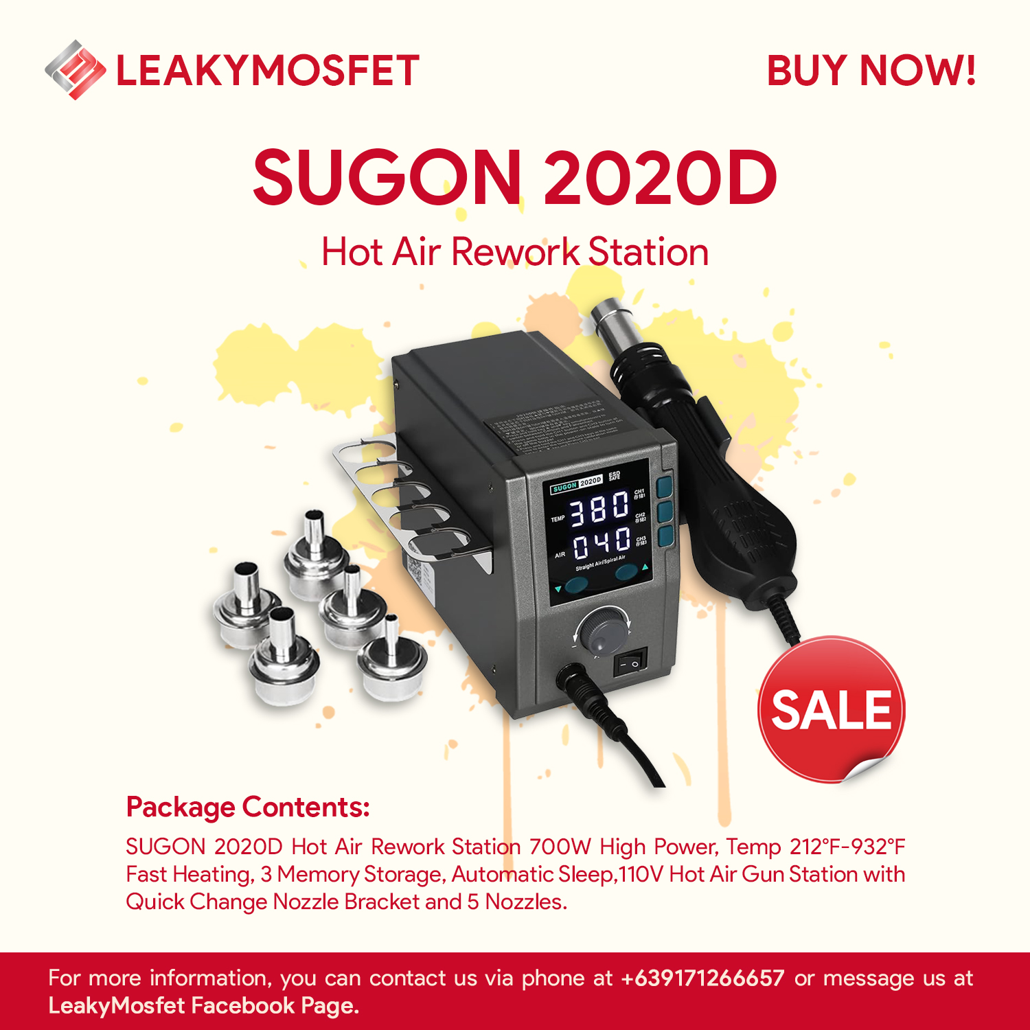 Leaky - Hot Air Rework Station is now available in Leaky Mosfet 💯 If ...