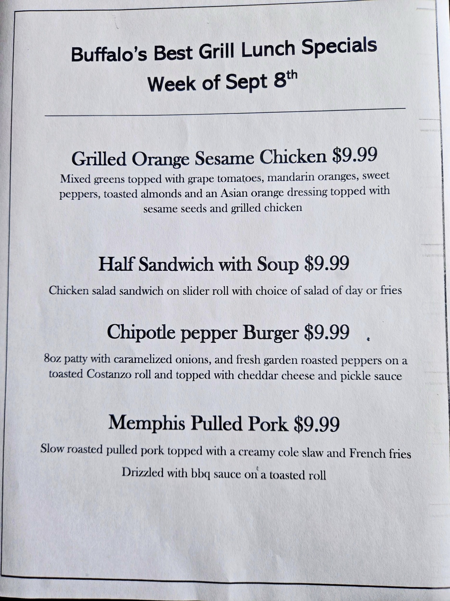 Buffalos Best Grill added a new... - Buffalos Best Grill