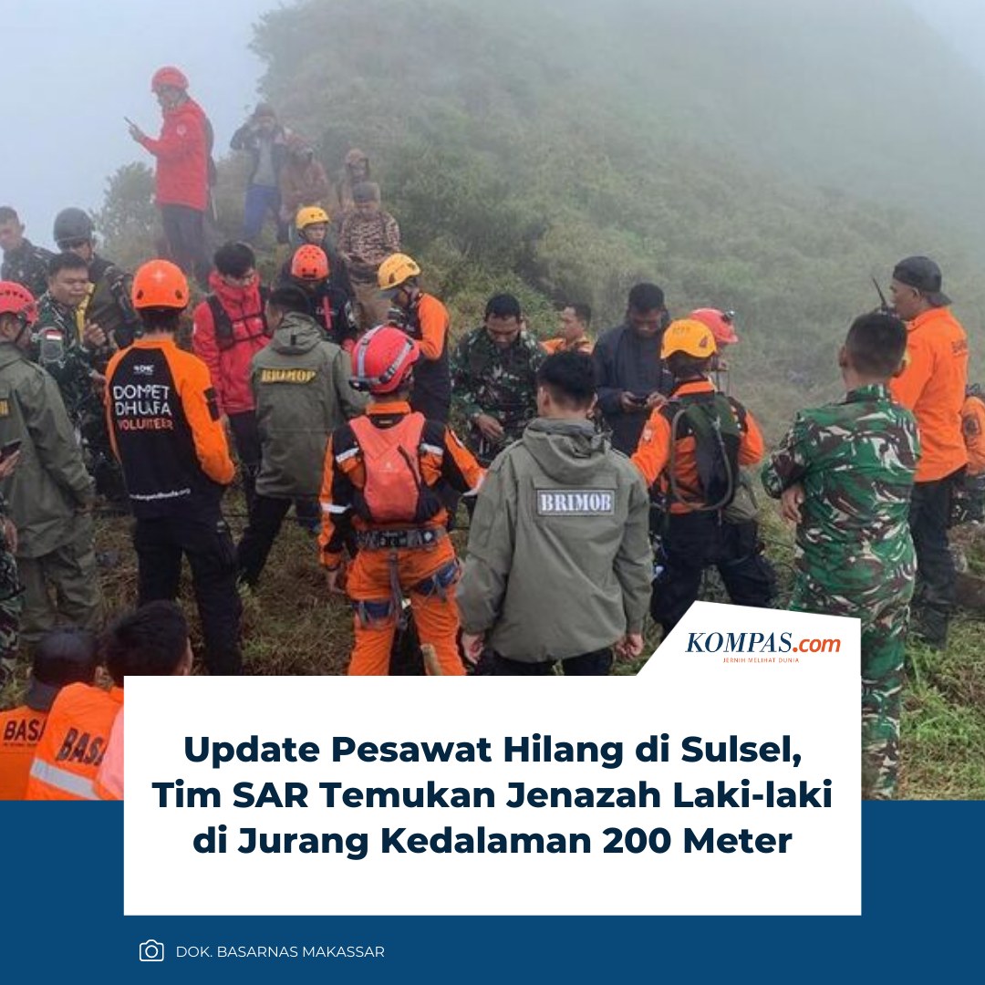 Kompas.com - Tim SAR gabungan berhasil menemukan satu korban dalam ...