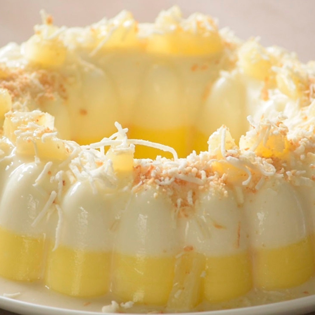 Mundo - Te comparto esta deliciosa receta de Gelatina de piña colada a ...