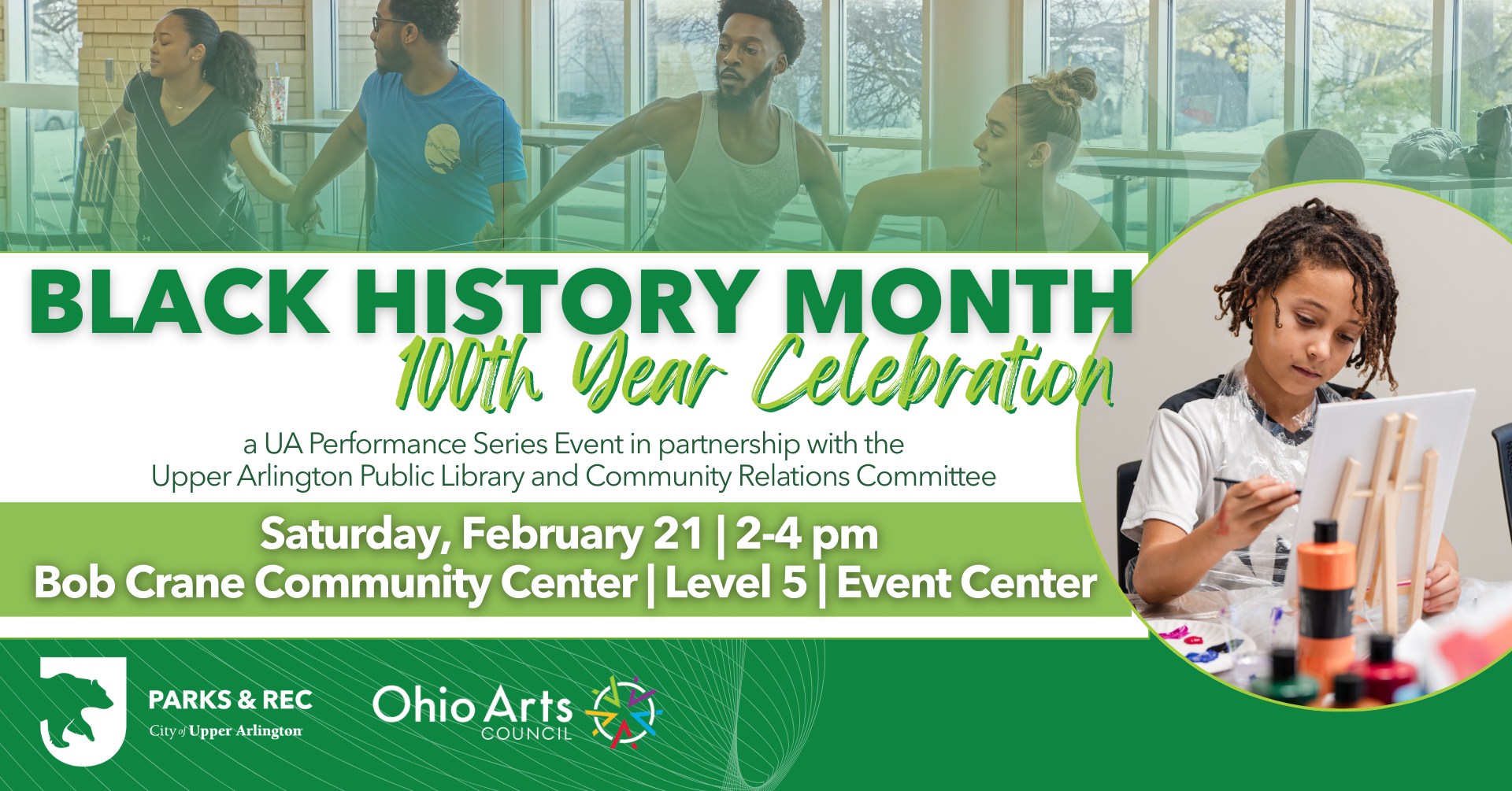 Upper Arlington Black History Month 100th Year Celebration