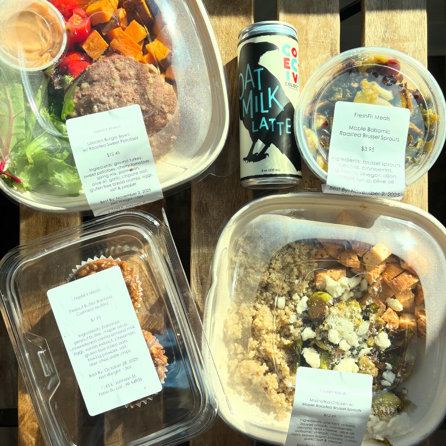 the grab & go cooler is stocked •... - FreshFit Meals LLC | Facebook
