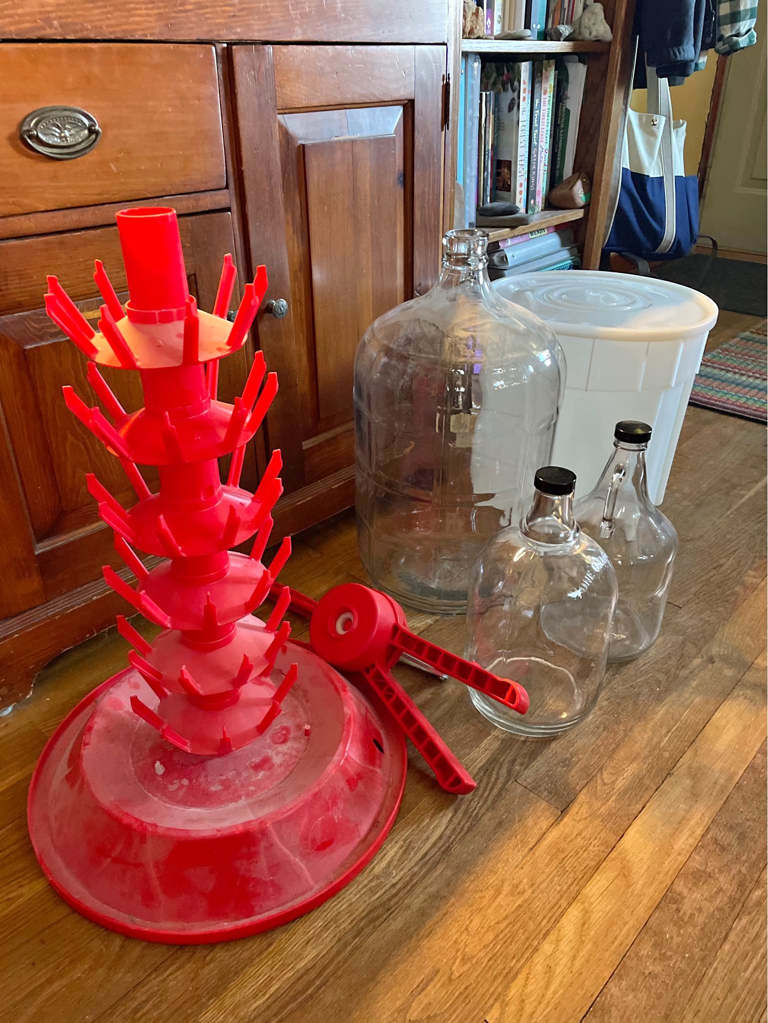 Homebrew Bottle Drying Rack, Carboy, & Glass Jugs - Kitchen Tools ...