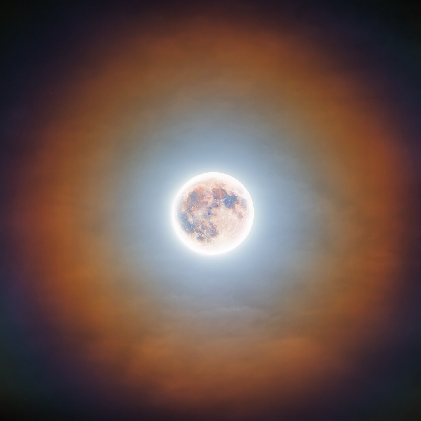 The 2026 Buck Moon as it appeared over Southern Arizona last night