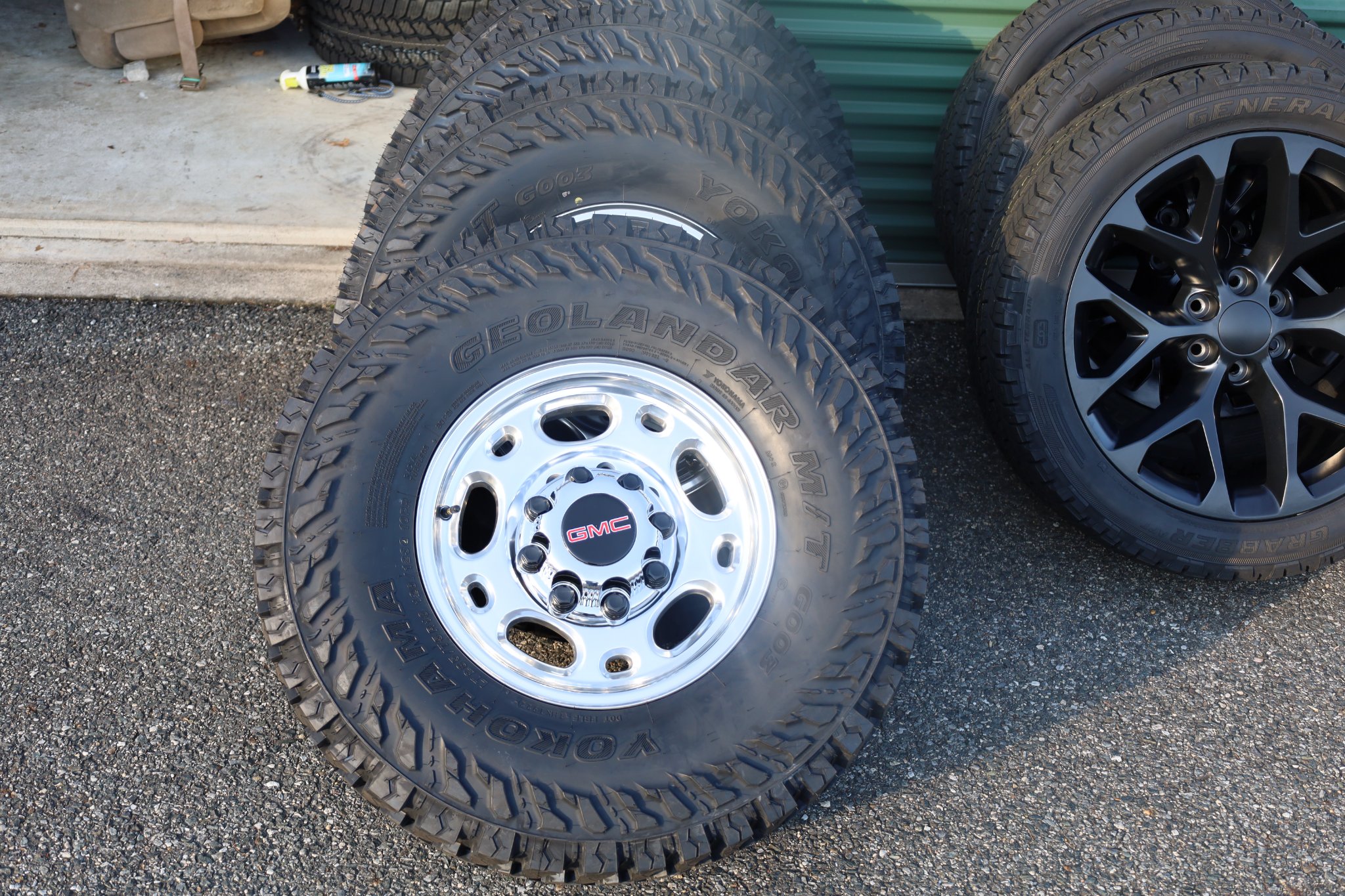 Set Of 8 Lug Chevy/GM 2500 Duramax 8x6.5 New Polished Wheels On 285/75 ...