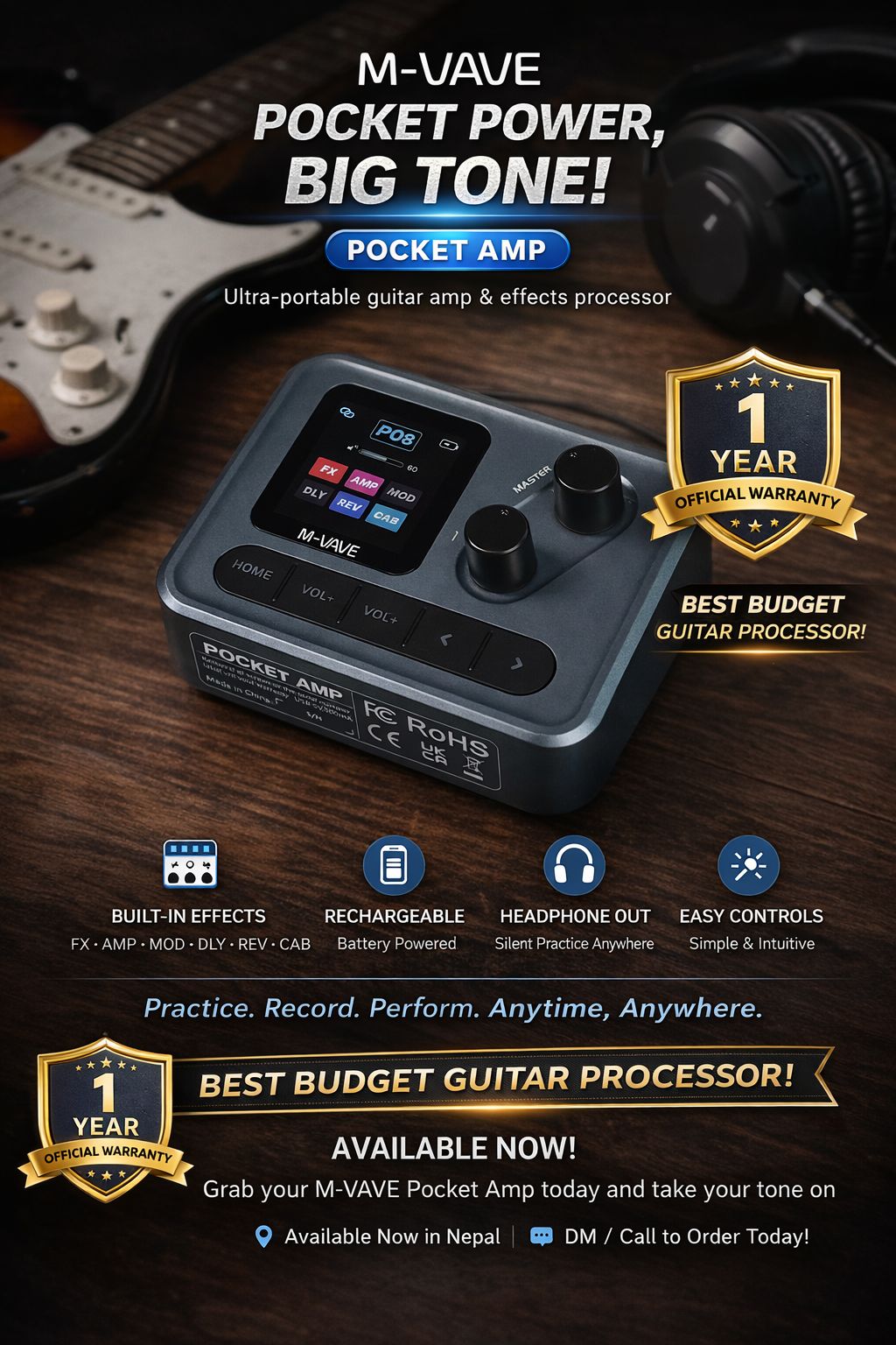 Introducing the M-VAVE Pocket Amp — the perfect solution for