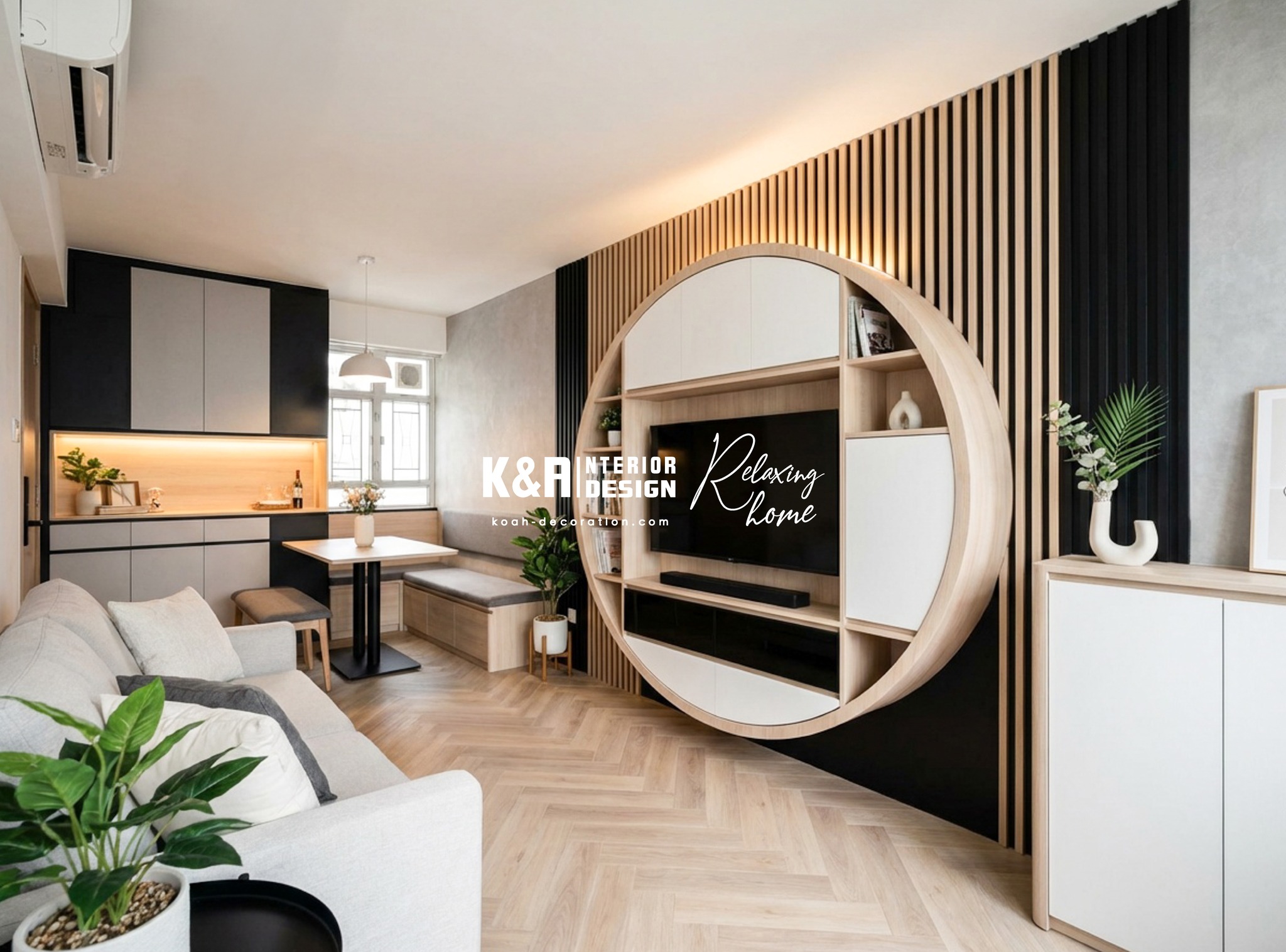原來黑白灰+淺木調係咁舒適！ 】... - K&A Interior Design 高雅裝飾設計 | Facebook