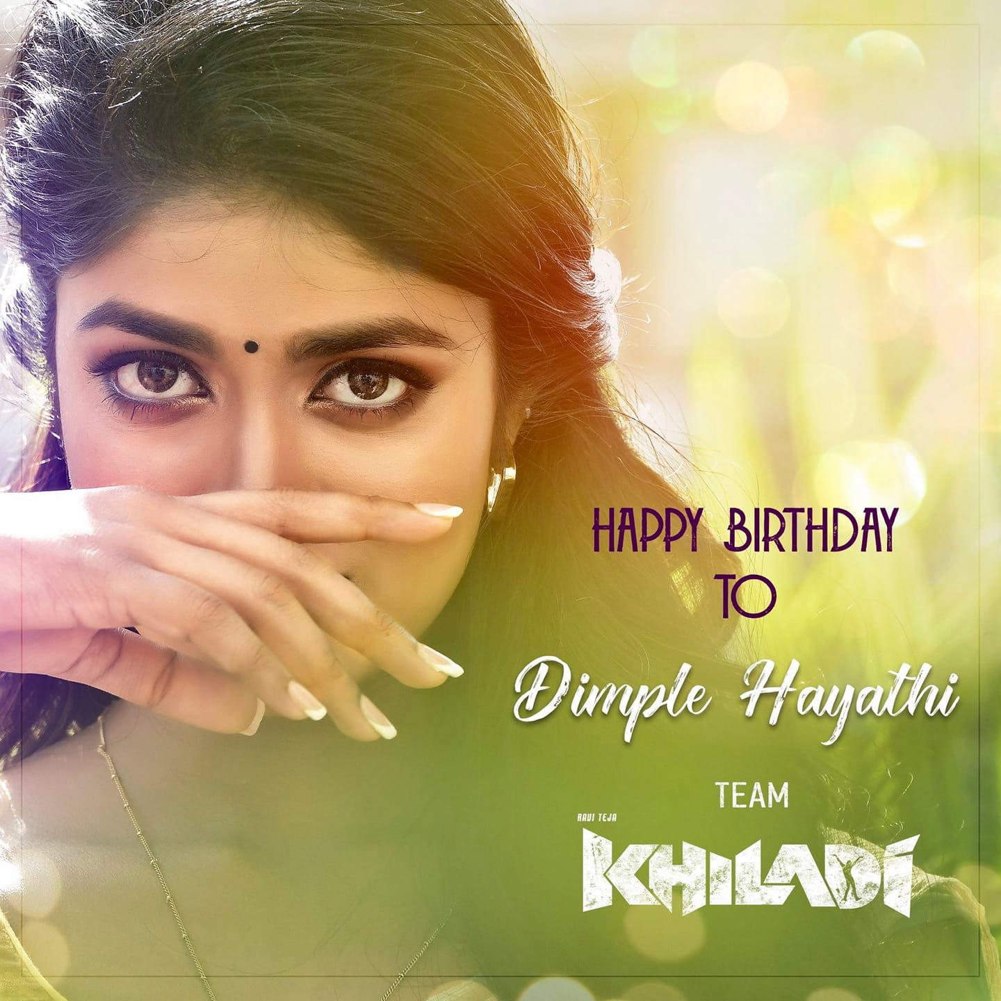 Film Reporter - Wishing Dimple Hayathi happy birthday from team # ...