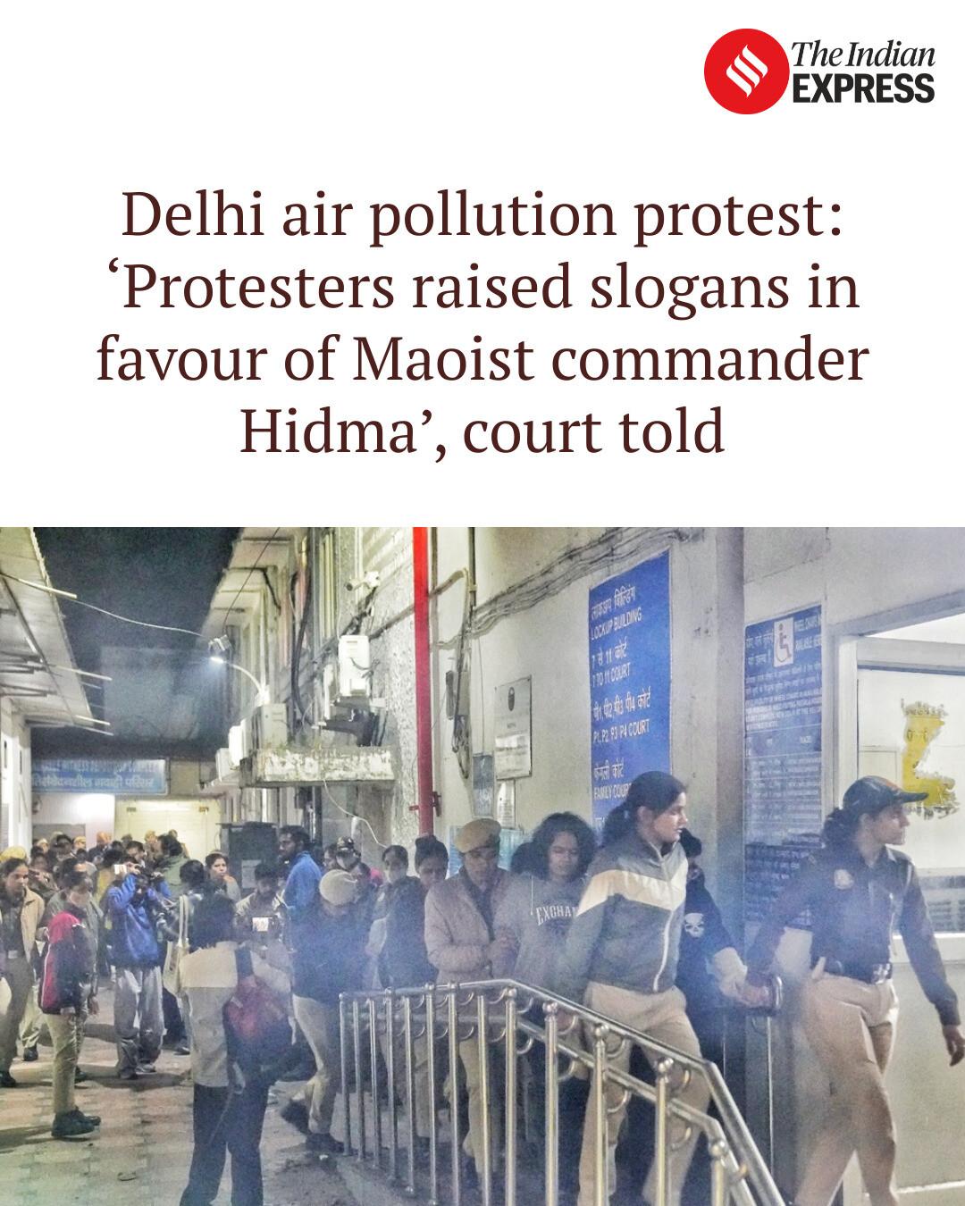 Indian Express - Delhi air pollution protest: ‘Protesters... | Facebook
