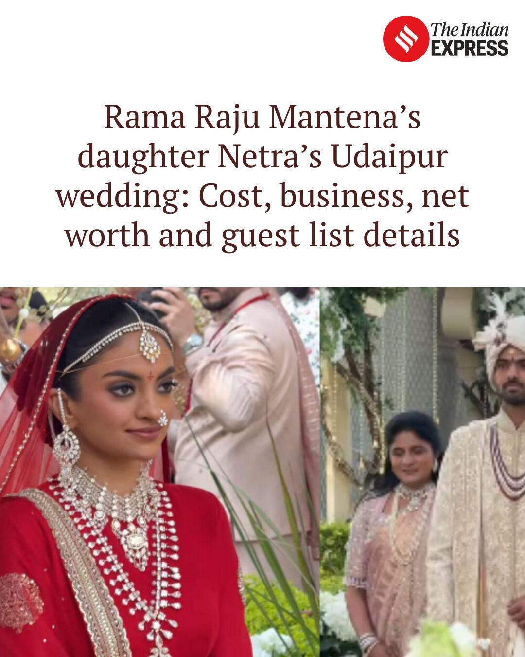 Indian Express - Rama Raju Mantena’s daughter Netra’s... | Facebook