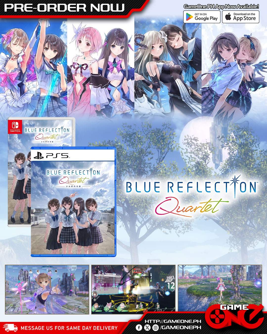 𝗣𝗥𝗘-𝗢𝗥𝗗𝗘𝗥 𝗡𝗢𝗪: Blue Reflection Quartet for PS5 and