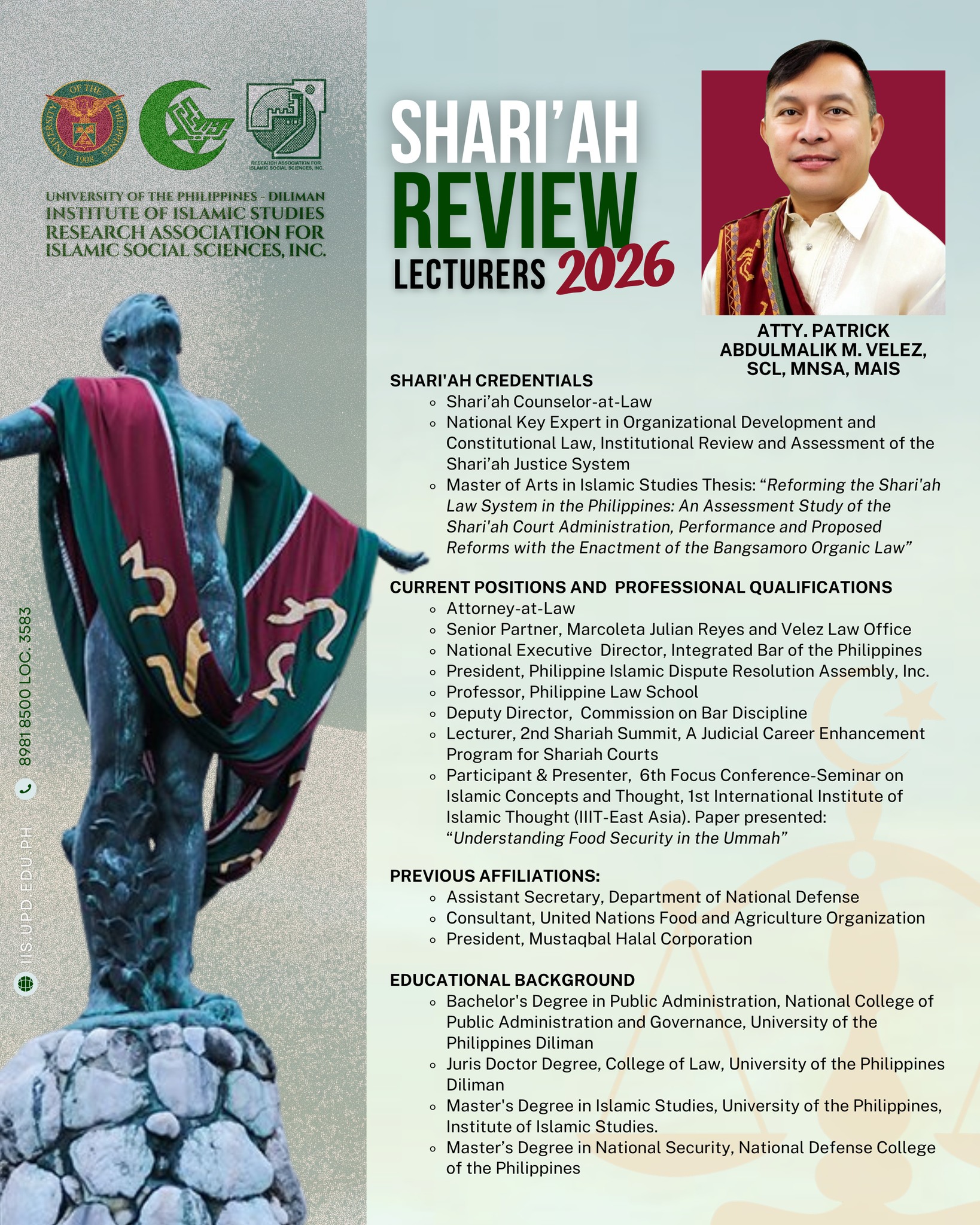 Institute of Islamic Studies - University of the Philippines, Diliman ...