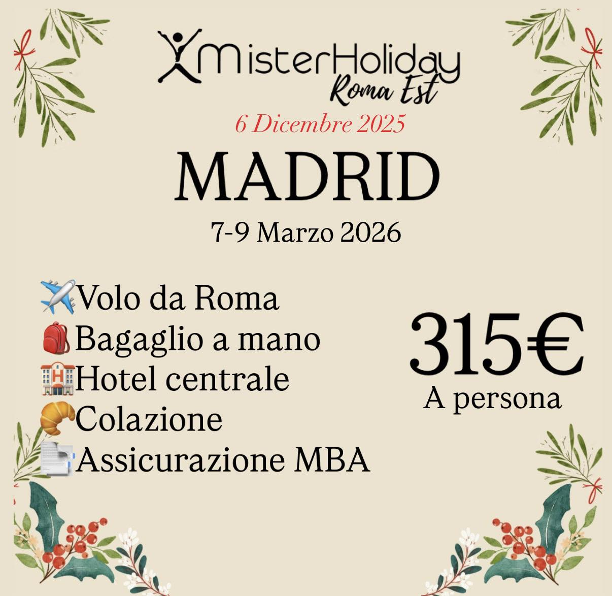 Mister Holiday Roma est added a... - Mister Holiday Roma est