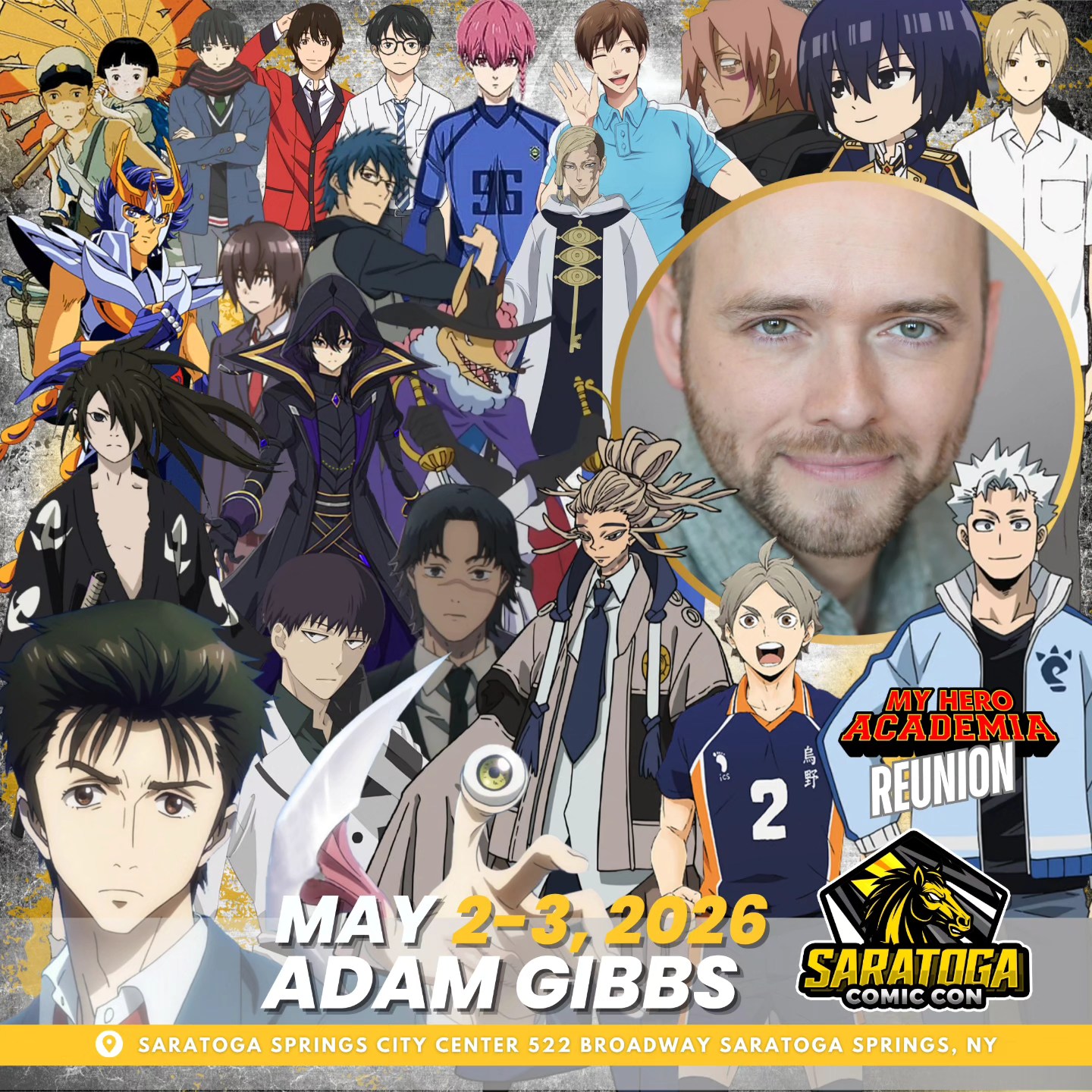 Saratoga - Adam Gibbs coming to Saratoga Comic Con May 2-3, 2026! He ...