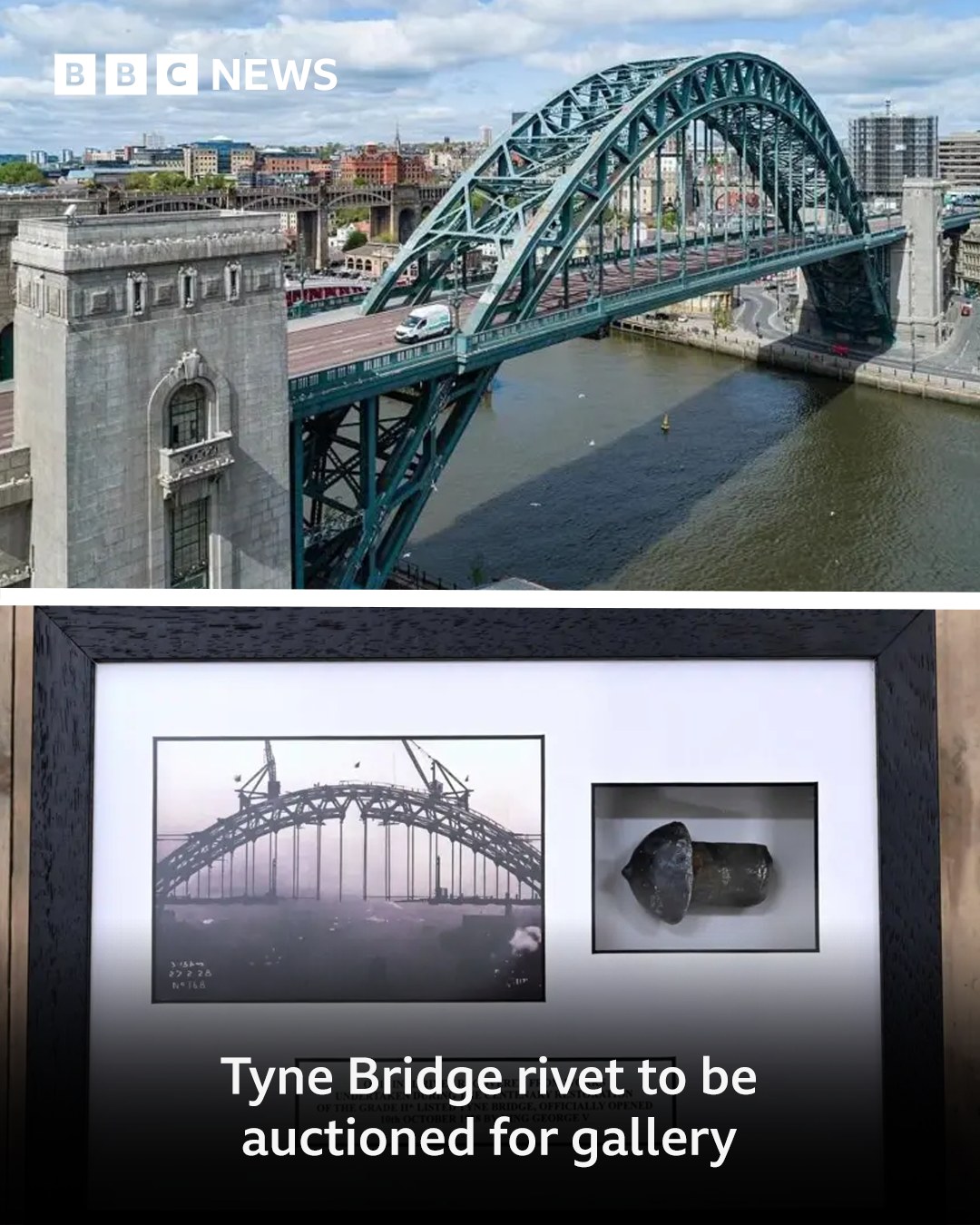 BBC - One of the original rivets which helped hold the bridge together ...