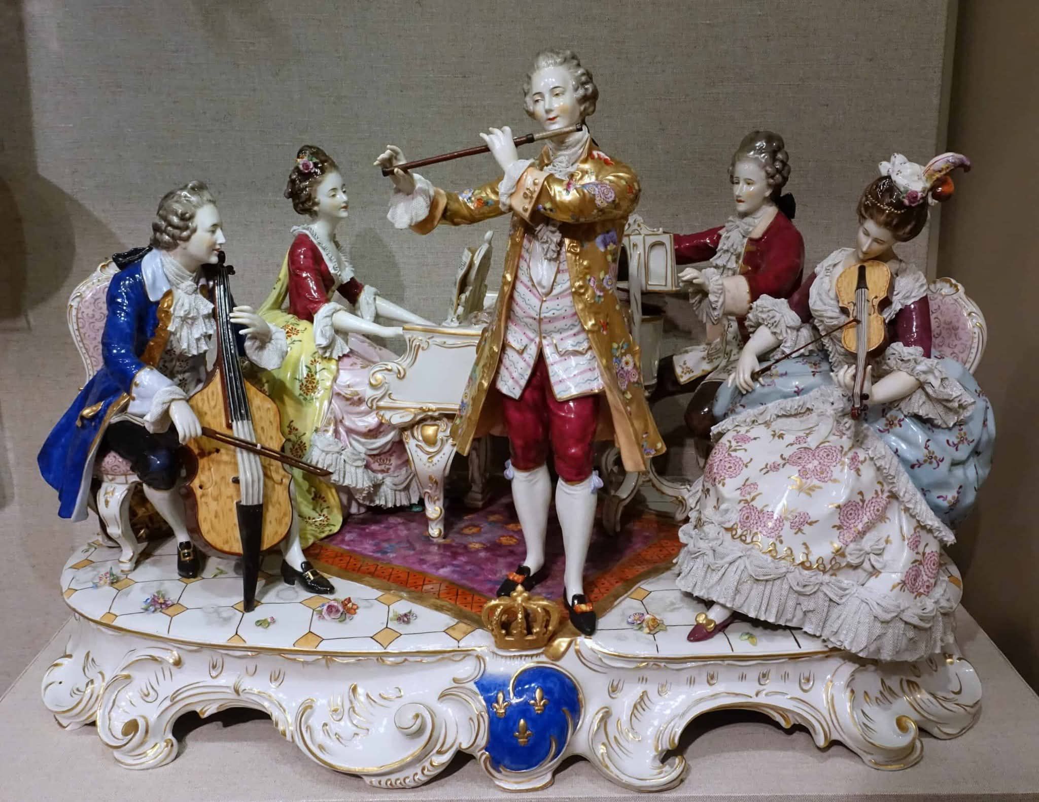 The Capodimonte “Musical Quartet” figurines are a stunning example