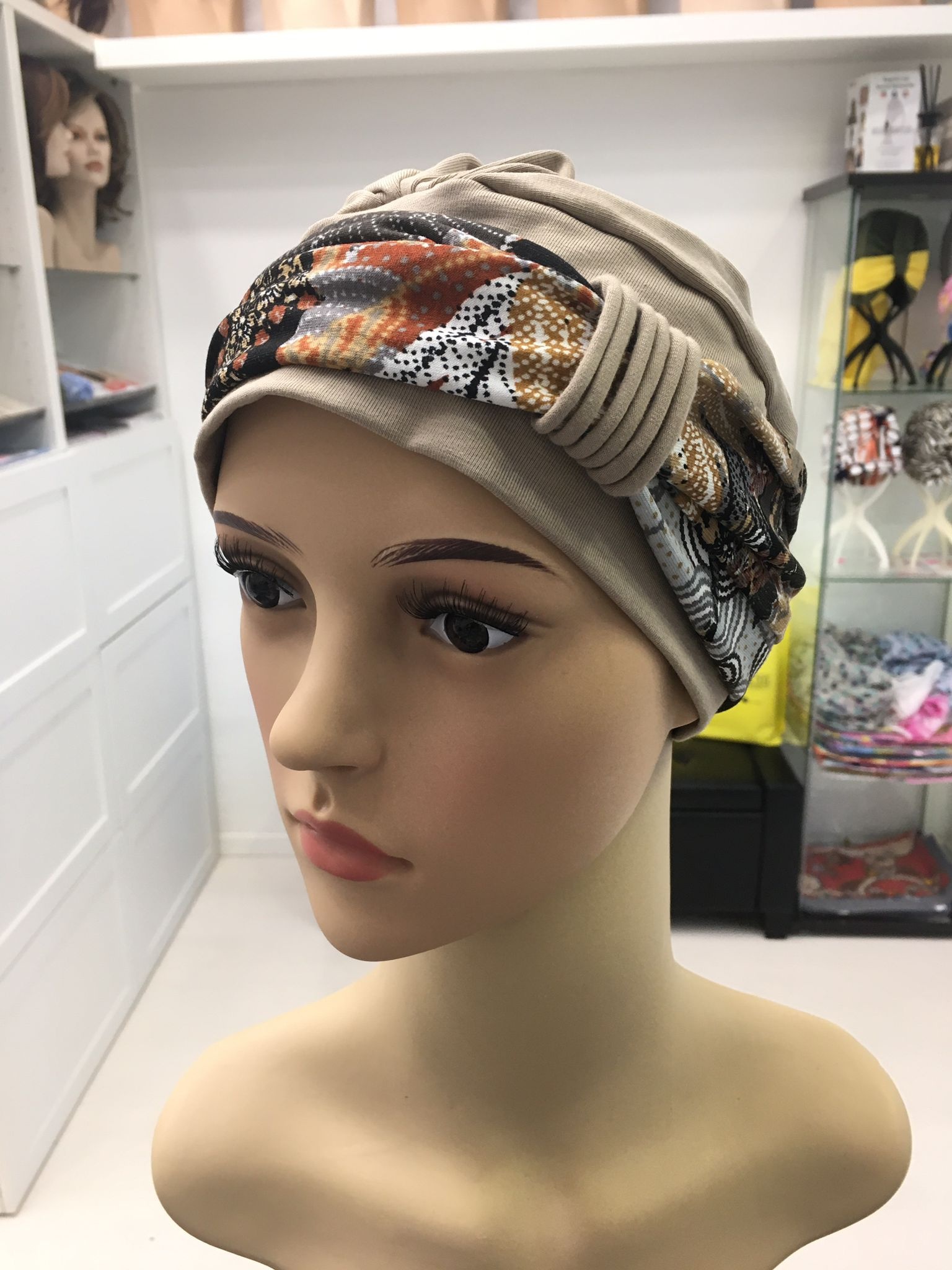 Foulard création - Turbante chemioterapia Adela- Rosario