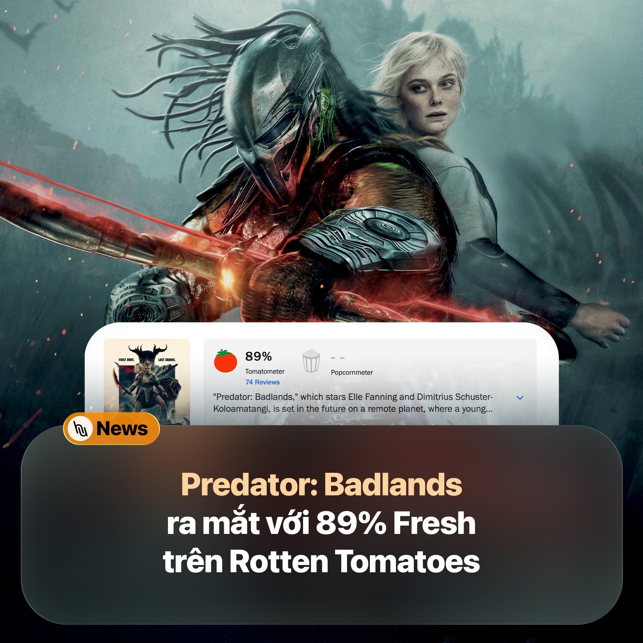 Heart - Predator: Badlands ra mắt với 89% từ 74 reviews đầu tiên trên ...