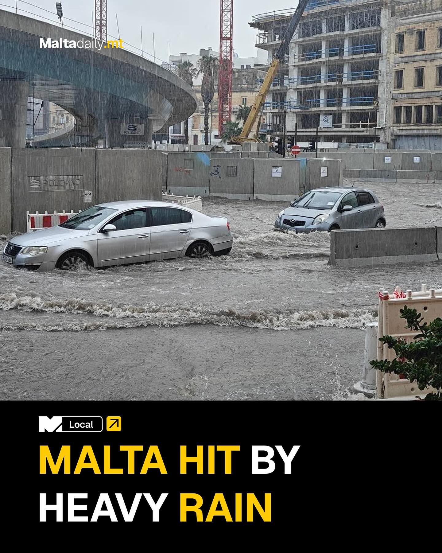 Malta Daily - As Malta is hit by a rainstorm, the Local... | Facebook