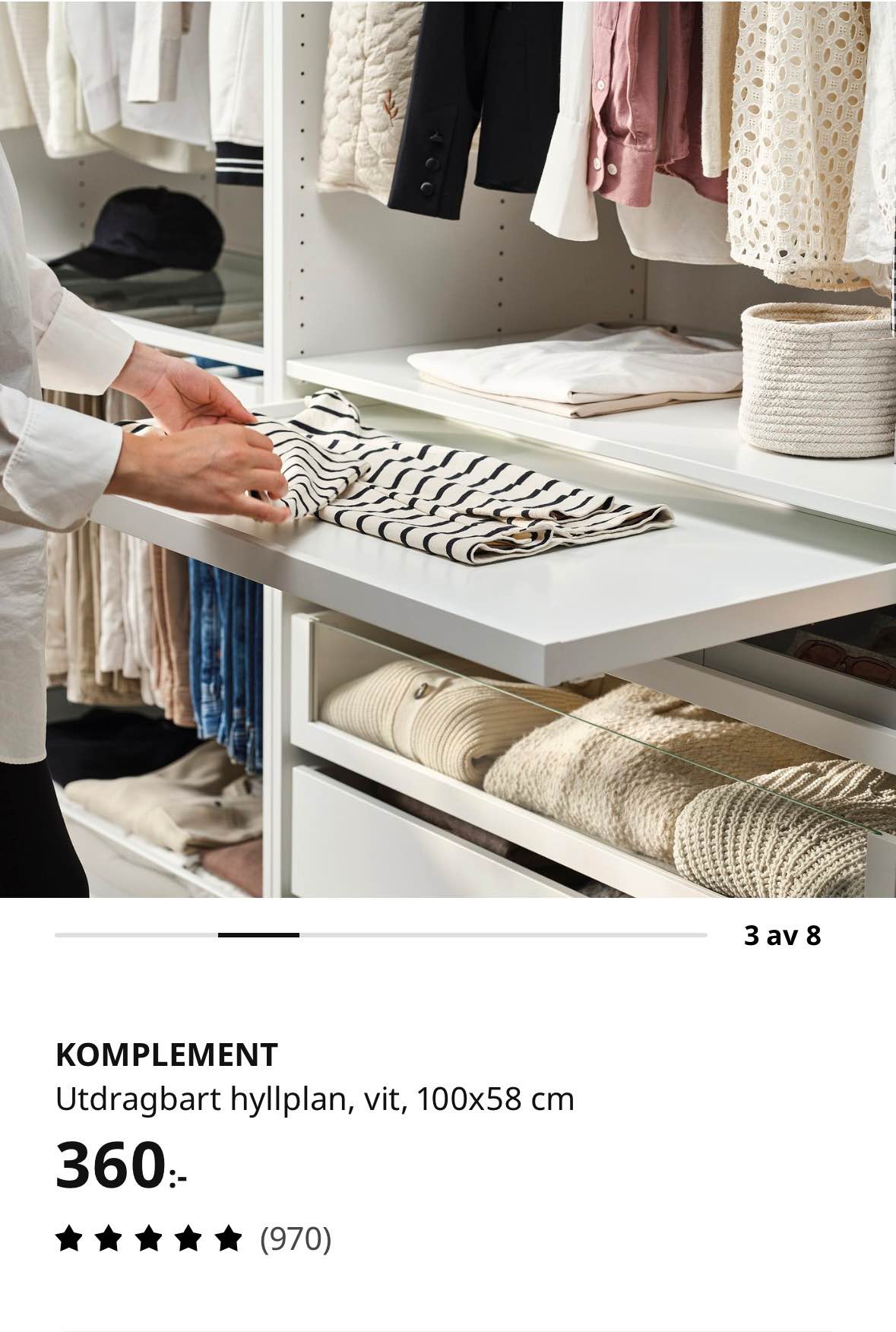 Pax inredning, 2st utdragbart hyllplan, 1st utdragbar låda - Beds & Bed ...