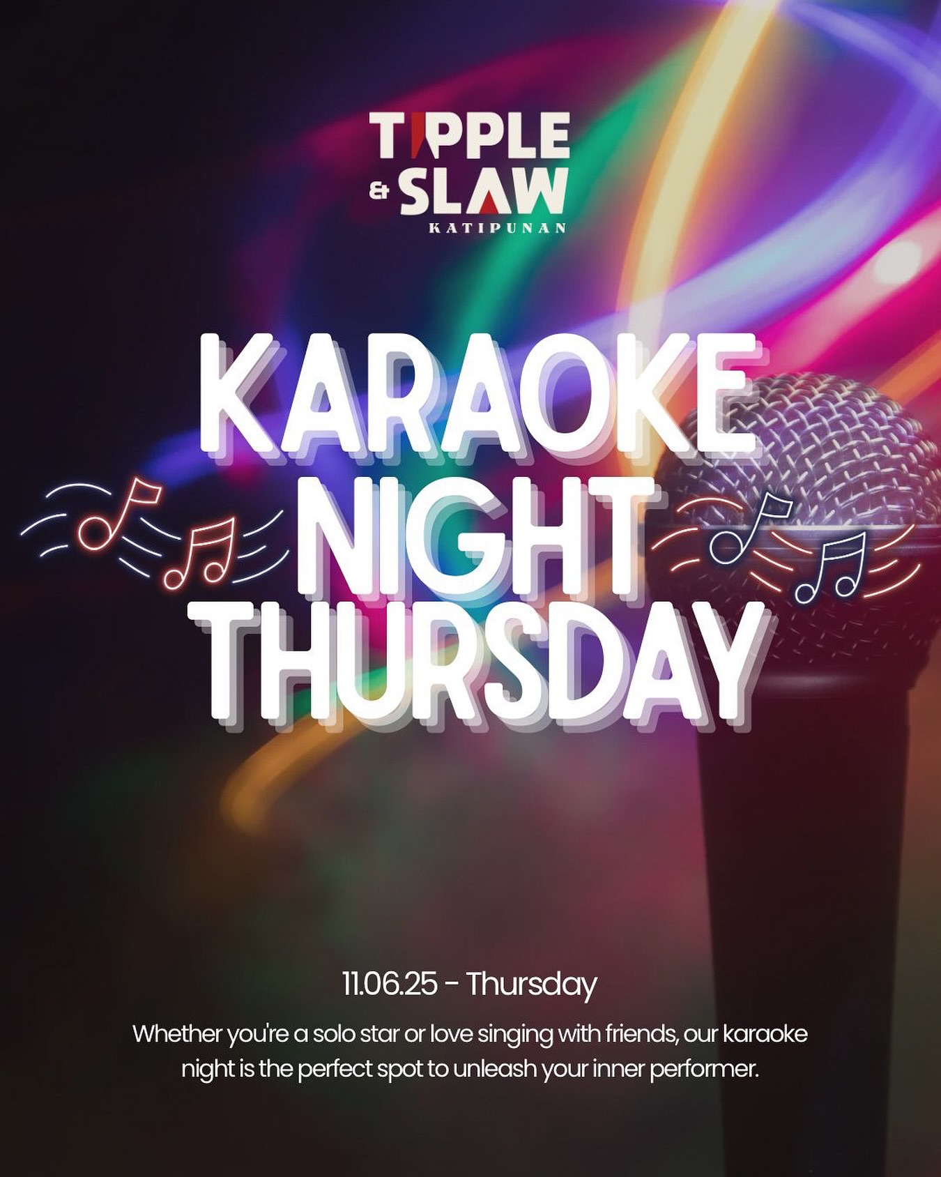 Karaoke Night: Happy Hour is extended ALL NIGHT so you can grab a 