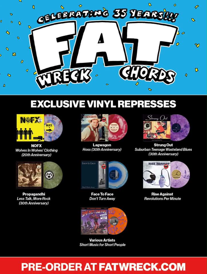 Fat Wreck Chords is celebrating 35 years with two special shows at