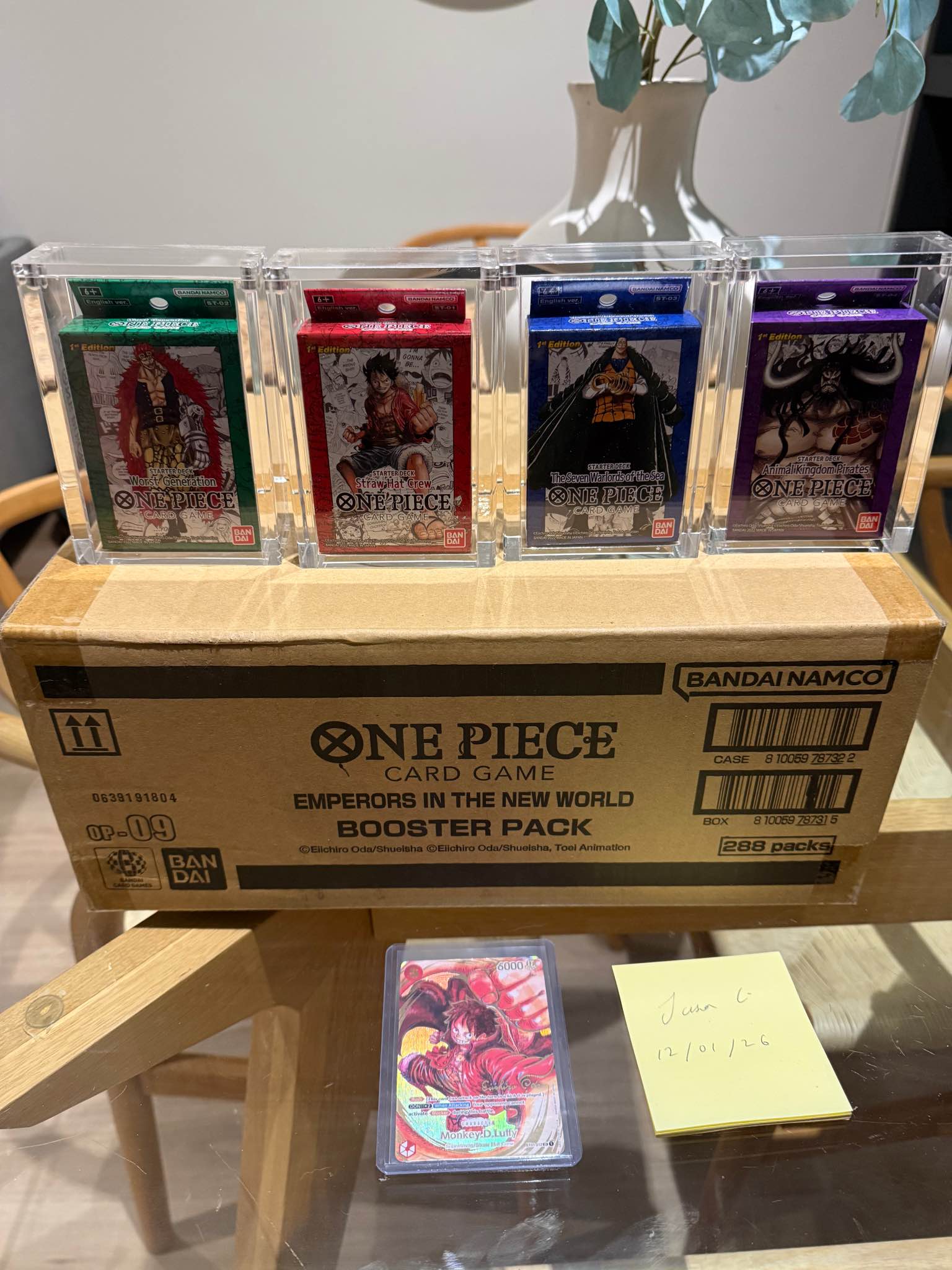 My case of OP01 Japanese Sealed to other Tcg card or cash!
