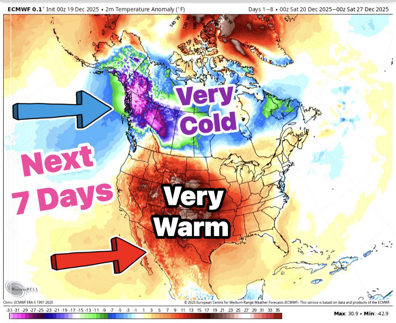 POW - Next 7 Days… Plenty of December warmth is on the way. Temps ...