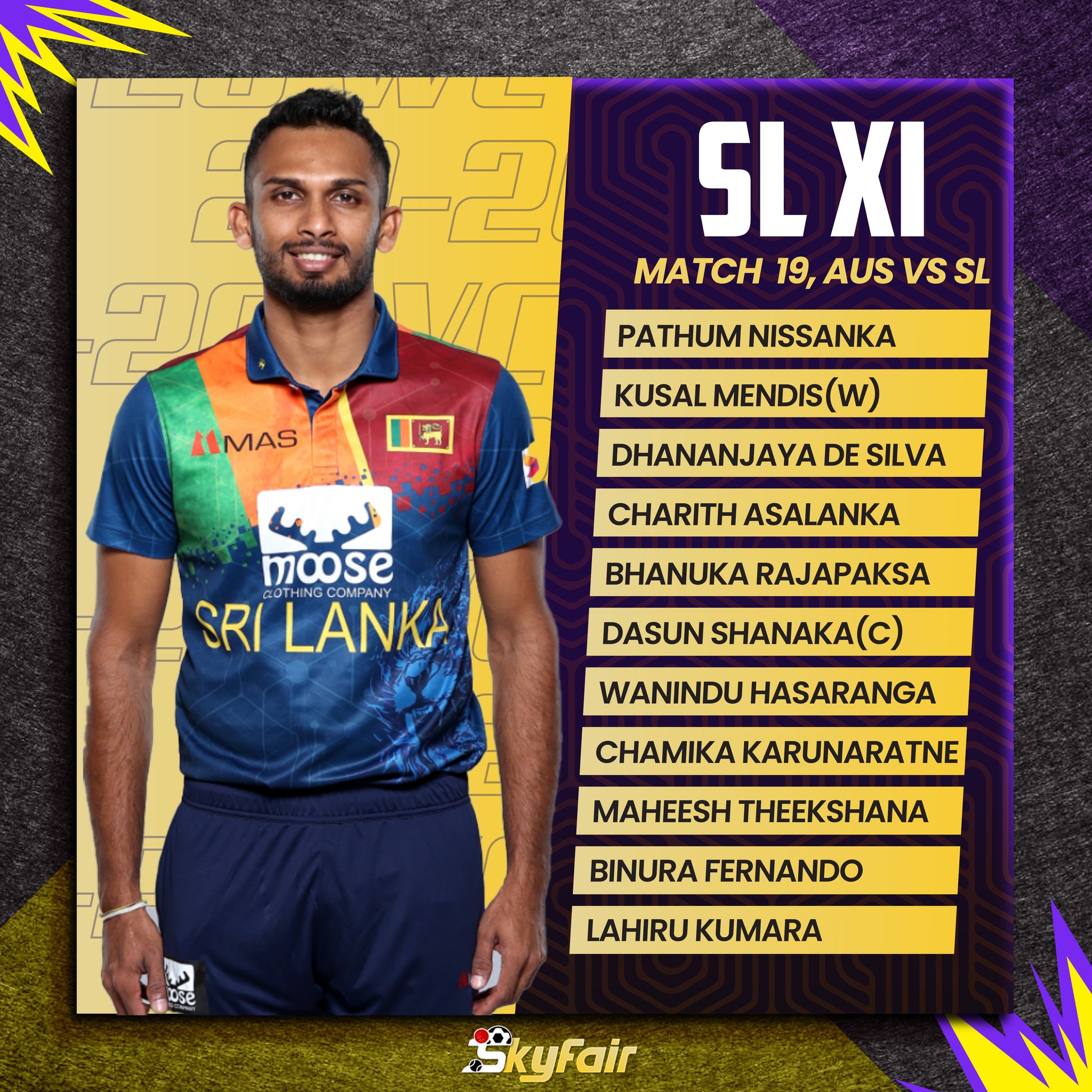 SkyFair - The Australian skipper won the toss and chose to... | Facebook