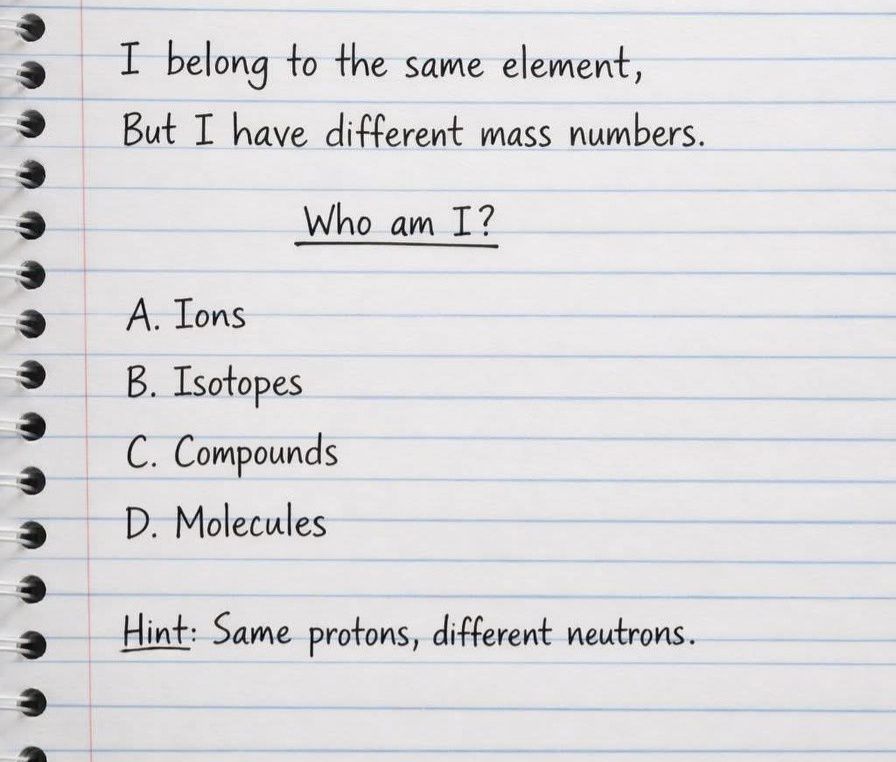 Chemistry Questions And Answers | Chemistry Riddle | Facebook