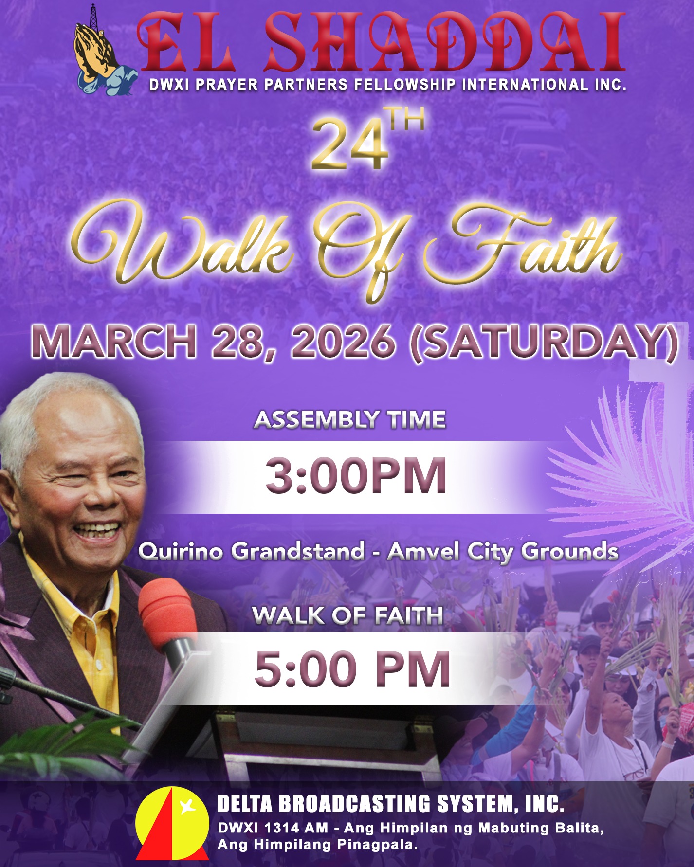 Delta - ANNOUNCEMENT 📣 EL SHADDAI DWXI PPFI INC. | 24th Walk of