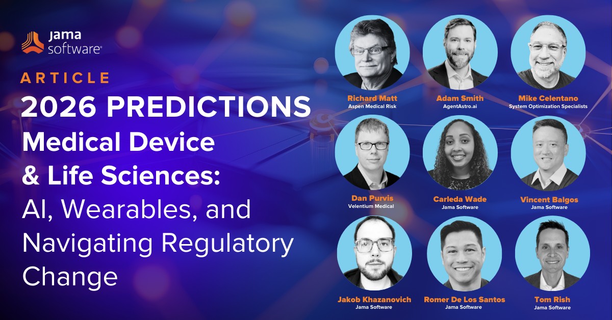 Jama - 🚀 What’s next for Medical Devices & Life Sciences in 2026? As we ...