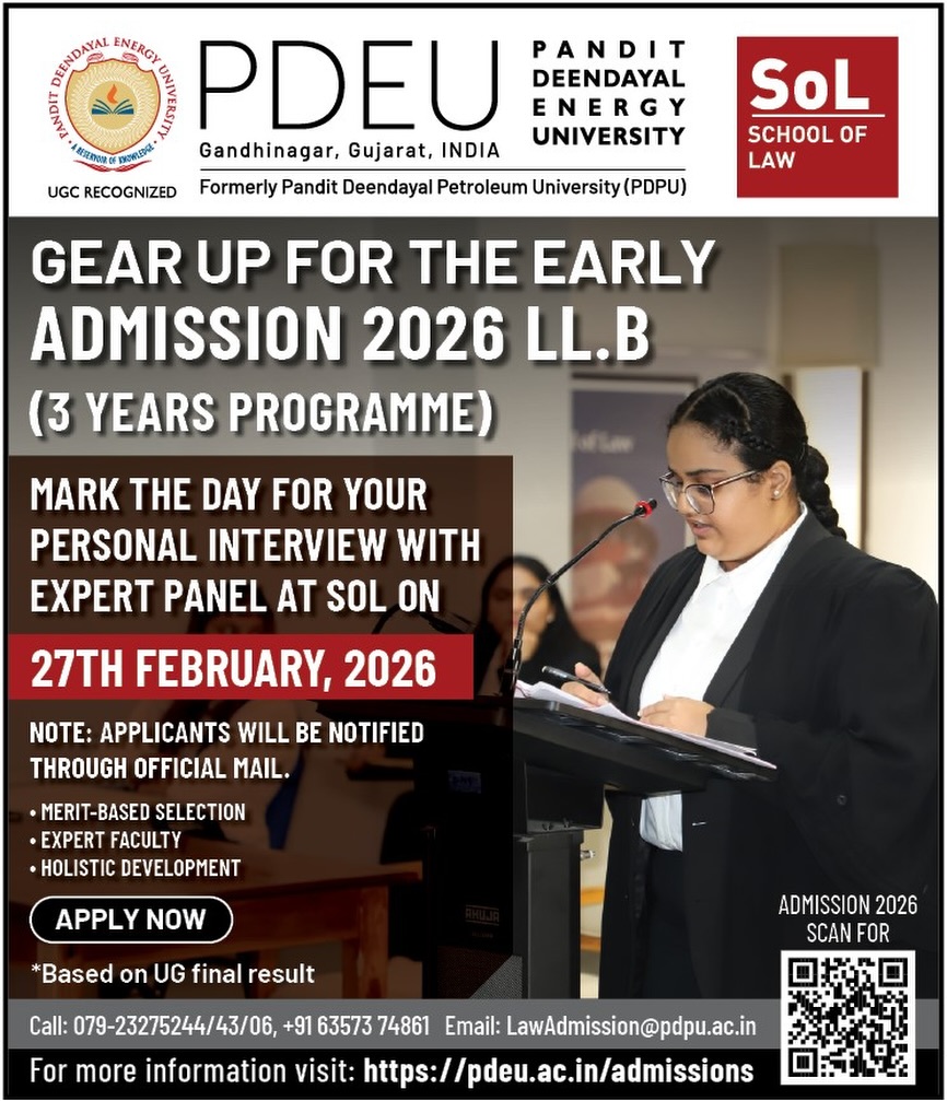 Pandit - Gear up for your law journey with early admissions to the 3 ...