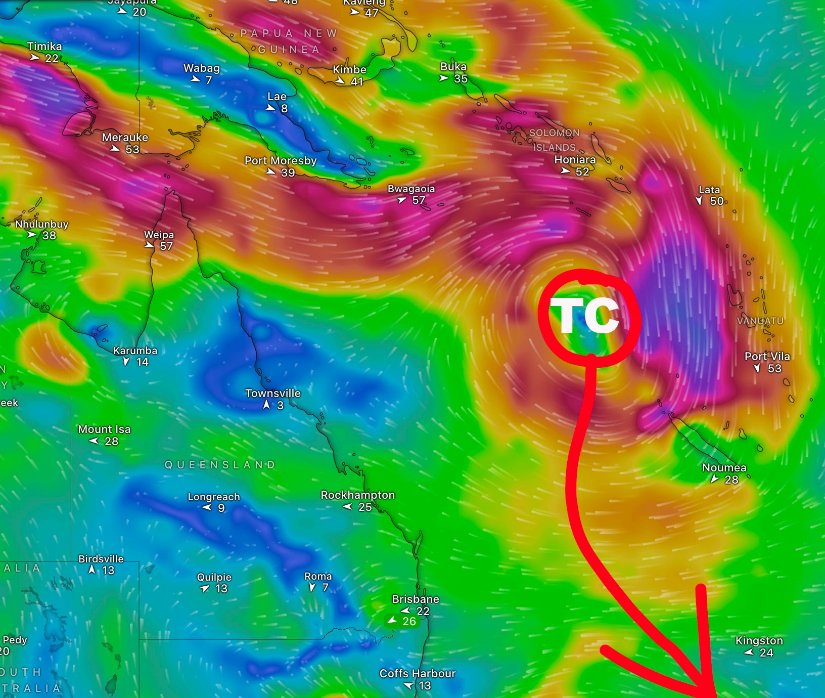 Higgins - A tropical low 14U is starting to develop in the North East ...