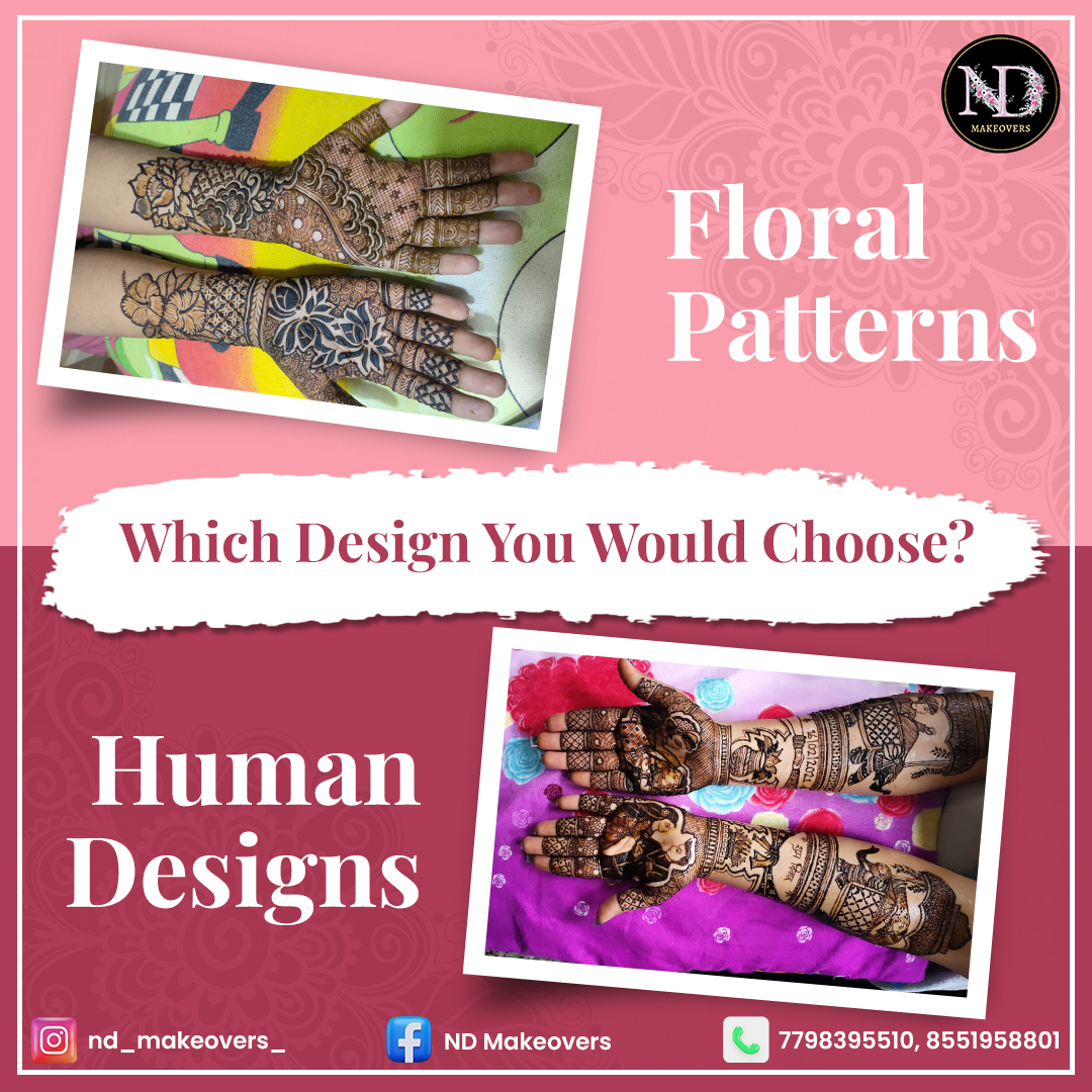ND Makeovers - The mehndi designs are the makeup of Indian...