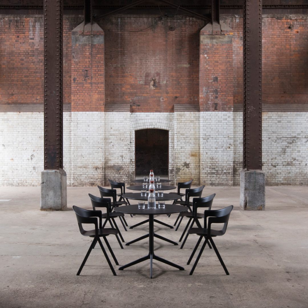 Layer - The AXYL café table, designed by Layer for...