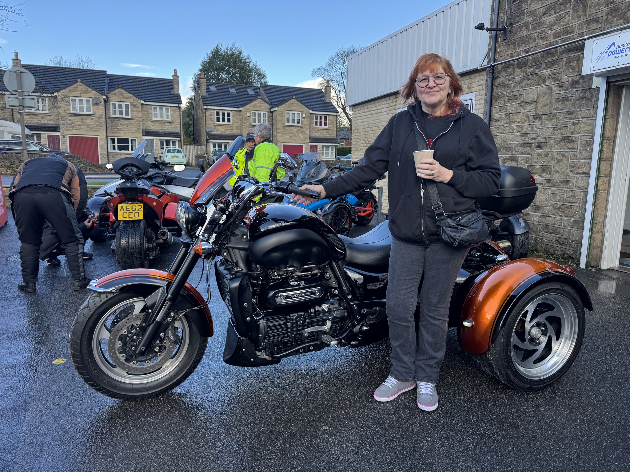 Trike - Congratulations to Chrissy on Collecting her new Triumph Rocket ...