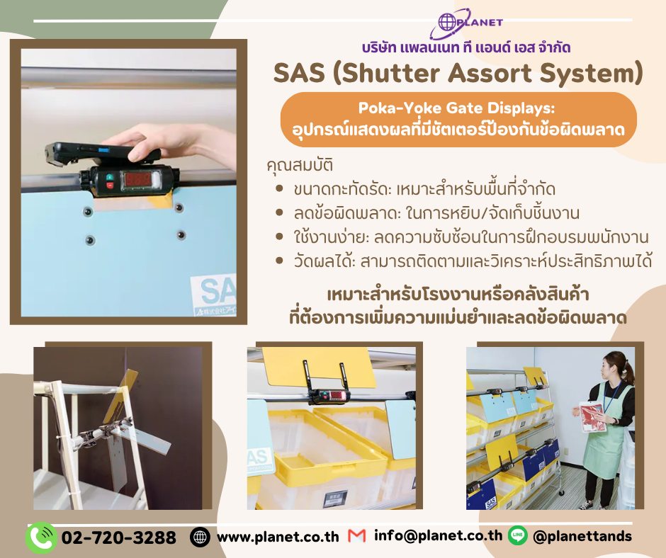 Planet - หยิบถูกทุกครั้ง ลดงานแก้ไข เพิ่มคุณภาพคลังสินค้า SAS (Shutter ...