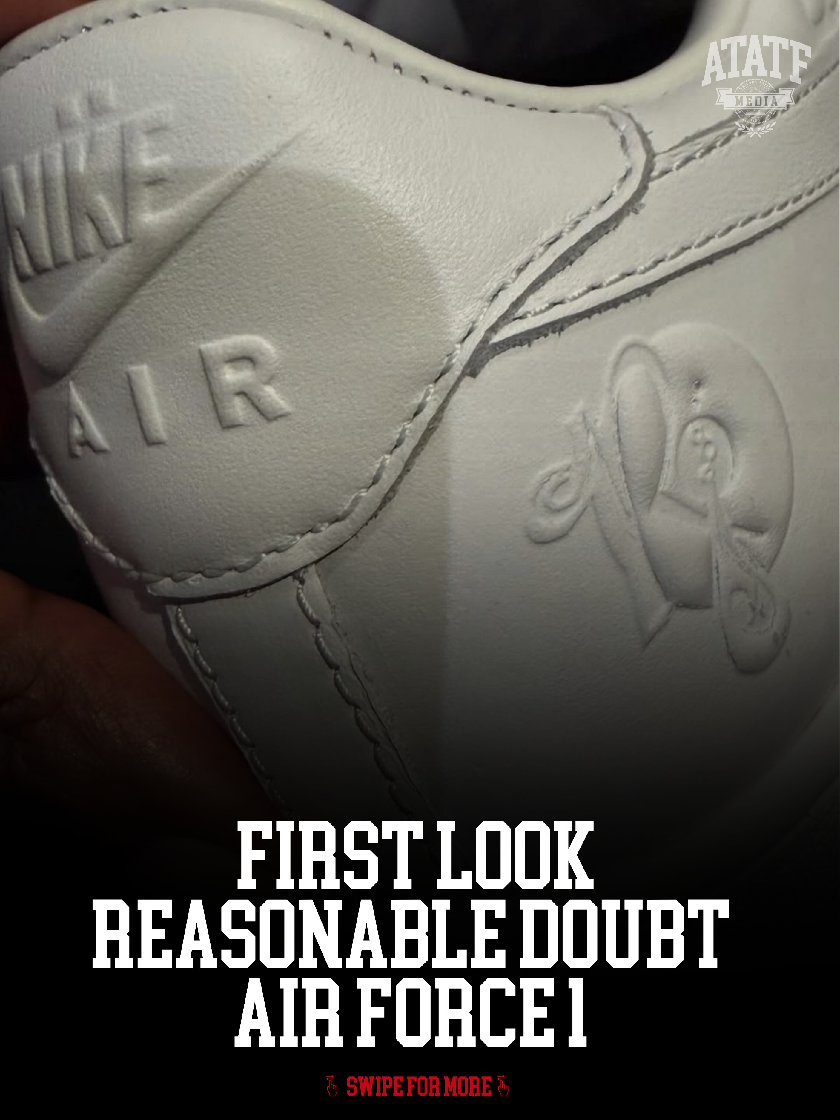 ミック様 Reasonable Doubt X Nike Air Force 1 in celebration of 30 years of