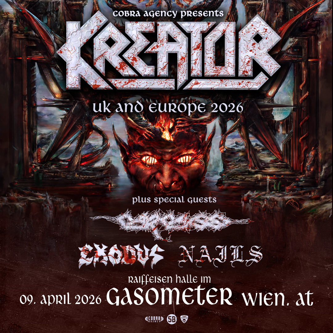 Planet - 🔥 Kreator – Krushers Of The World Tour 2026 🔥 Am 9. April 2026 ...
