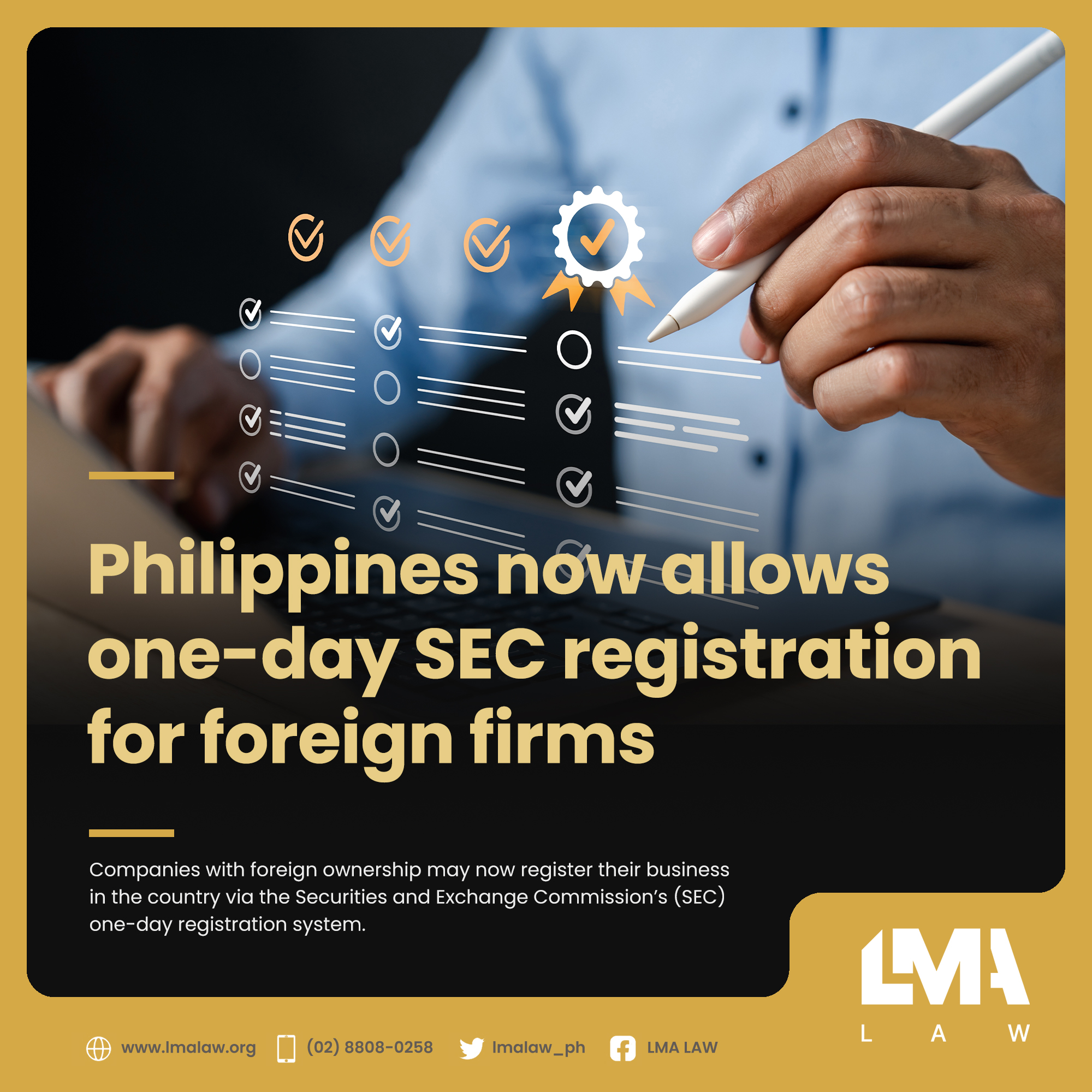 LMA - Companies with foreign ownership may now register their business ...
