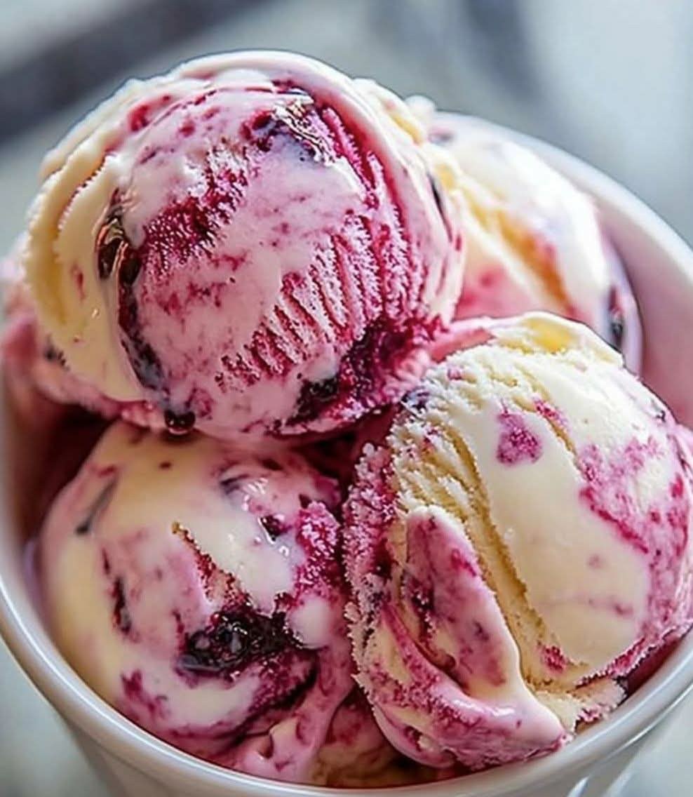 Easy - 💕😋Raspberry Reverie Swirl Ice Cream😋💕 Ingredients: 2 cups heavy ...