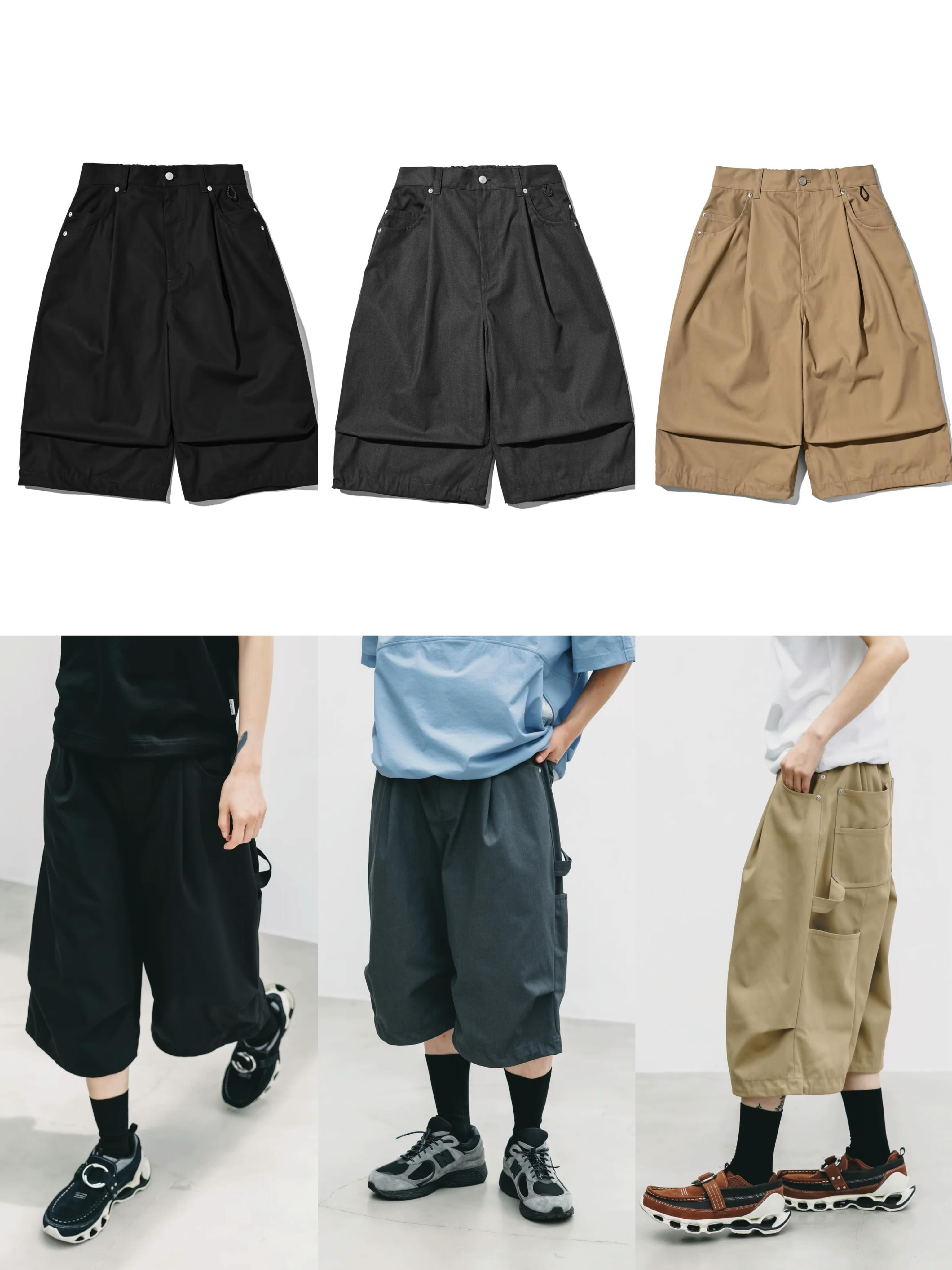 CLESSTE T/C GABARDINE CITY MASSIVE UTILITY CROPPED PANTS F 