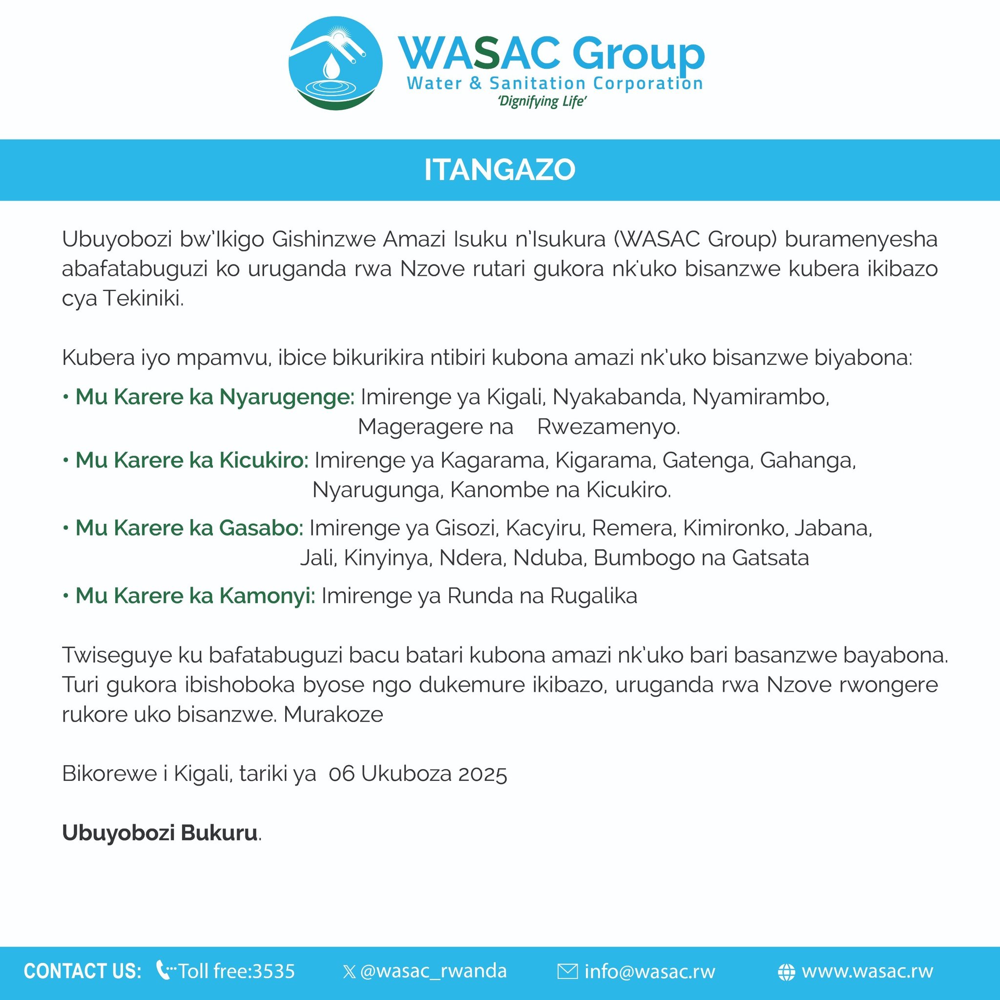 WASAC Ltd