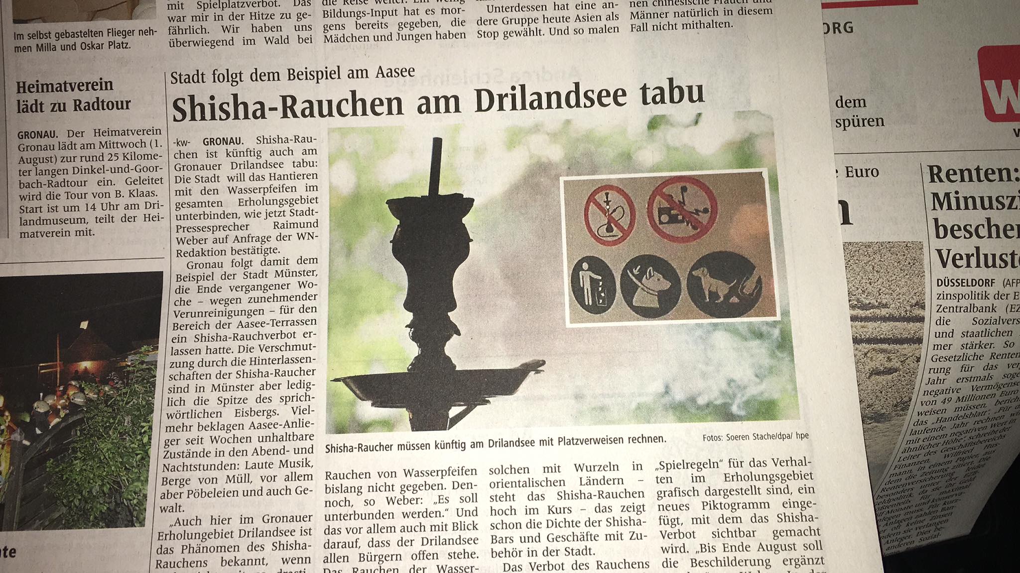 Gronauaktuell Shisha Rauchen Verboten Ab Heute Am Facebook