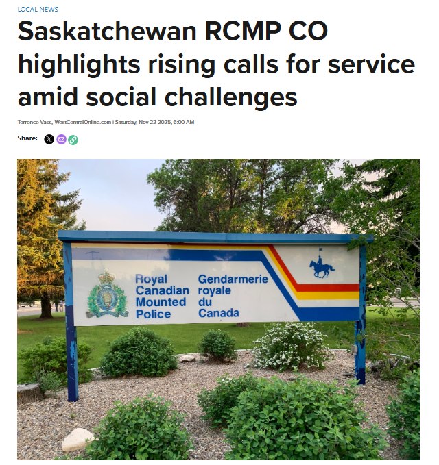 West - 🚔 Saskatchewan RCMP seeing major rise in calls for service ...
