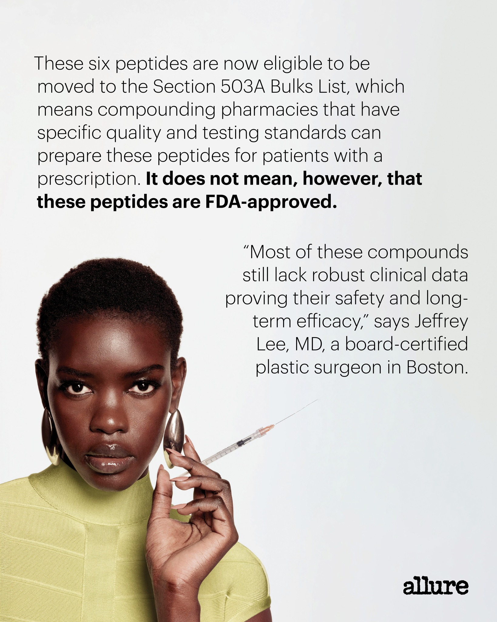 https://allure.visitlink.me/Vh3APv The FDA recently discussed the future of peptides like BPC-157 and Epitalon—but what does the outcome actually mean? Click the link to learn what happened, what it doesn't mean, and what