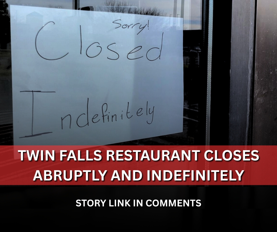 A sign posted to the doors says it will be closed 