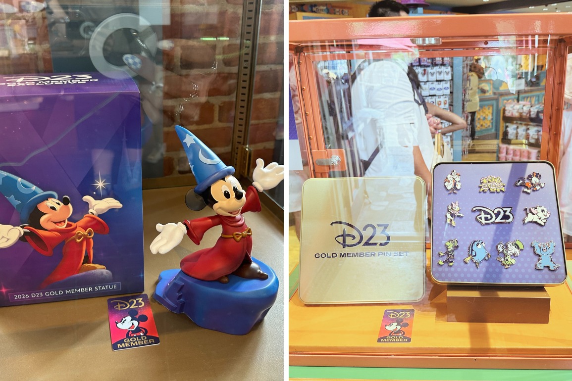 D23 Displays with 2026 Membership Merchandise Appear at Walt