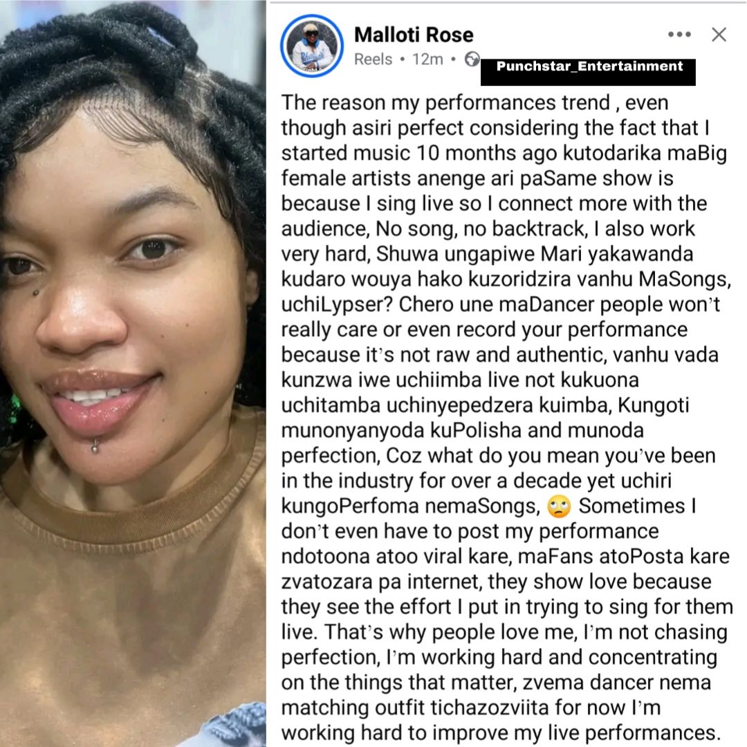 Punchstar - Breaking News >>>>> Musician Malloti reveals the reason why ...